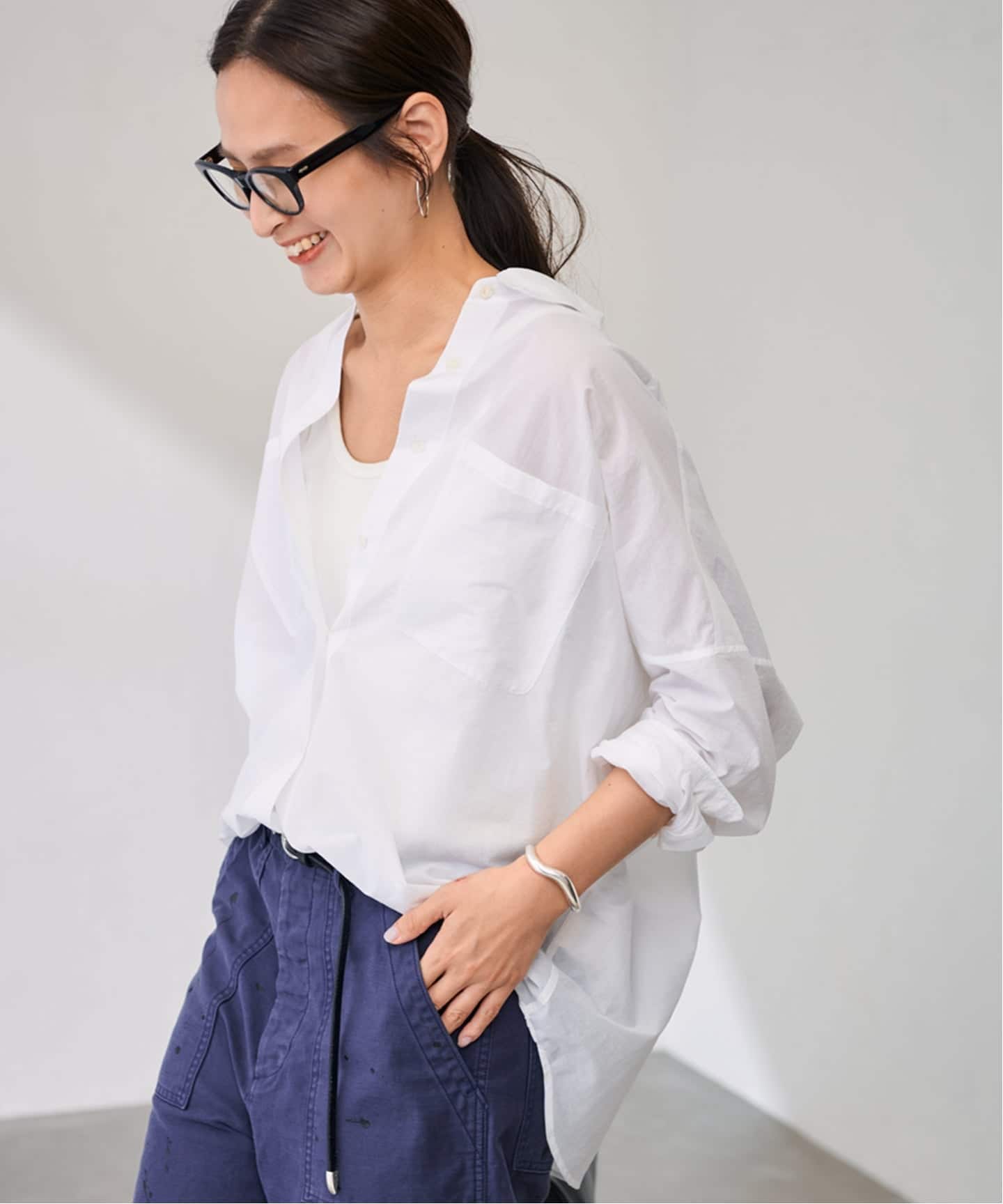 FRAMeWORK シアーシャツ FRAMeWORK（フレームワーク）の「シアーシャツ◇（）」 - WEAR