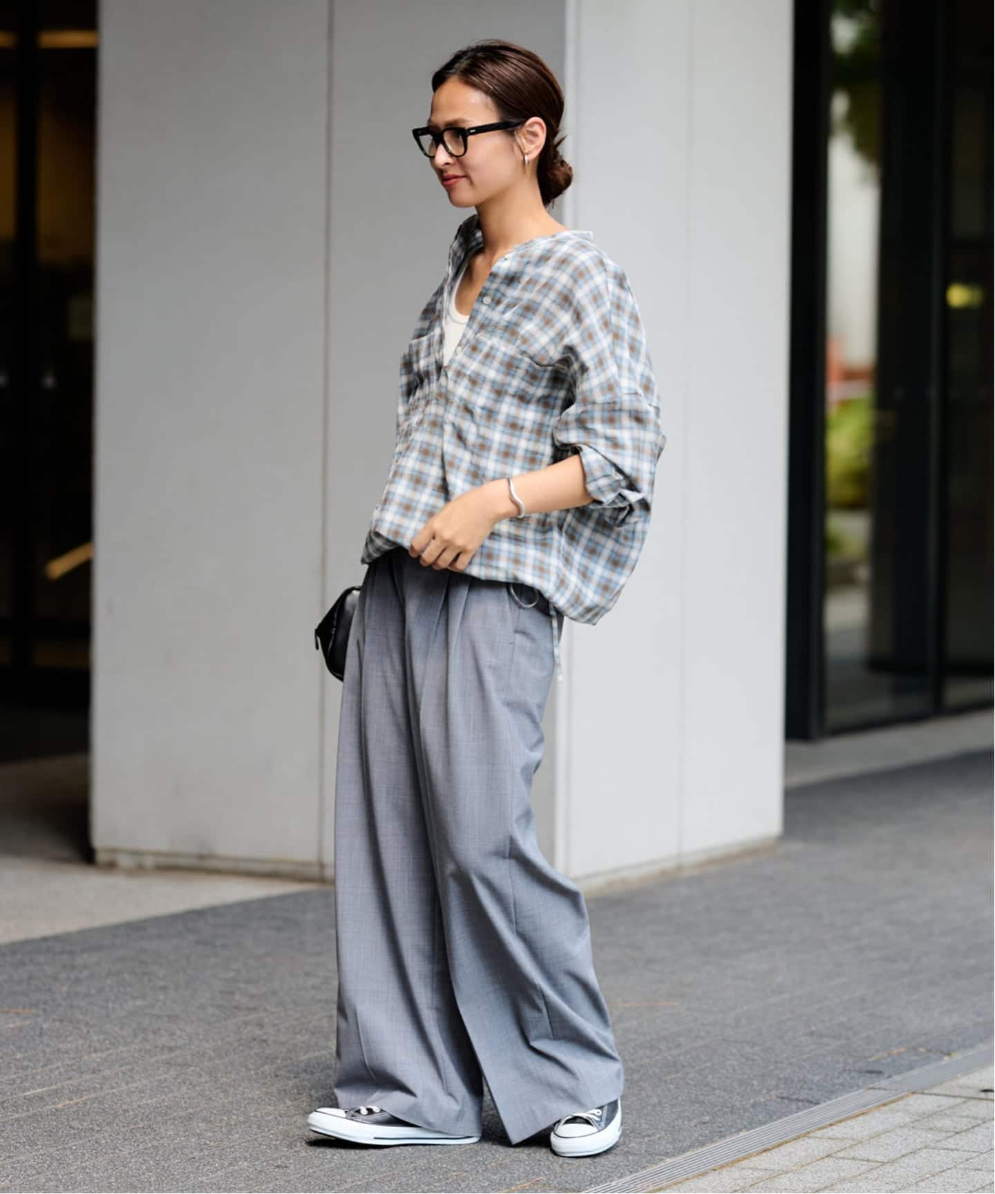 シアーチェックドロストシャツ（シャツ／ブラウス）｜FRAMeWORK