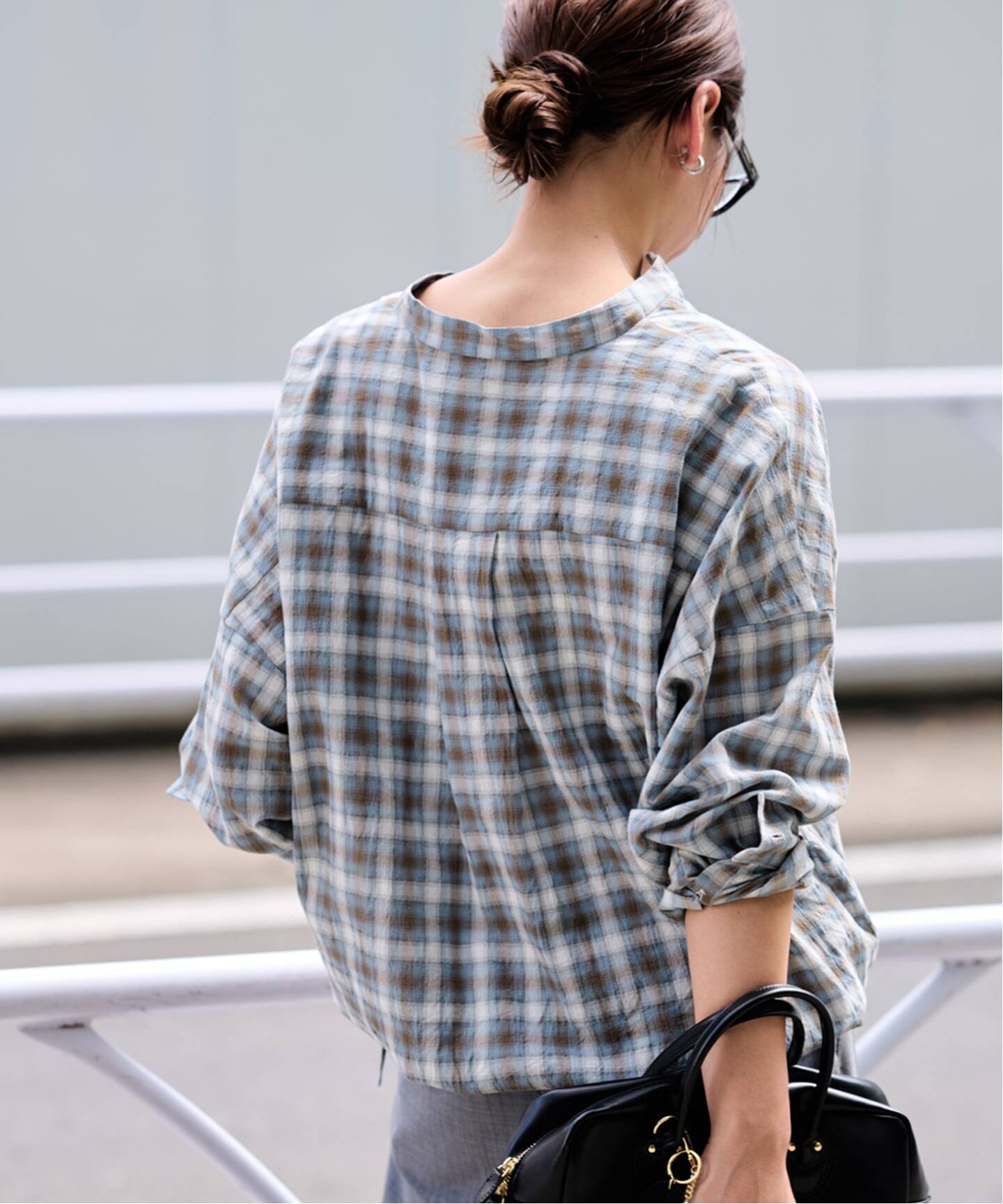 シアーチェックドロストシャツ（シャツ／ブラウス）｜FRAMeWORK