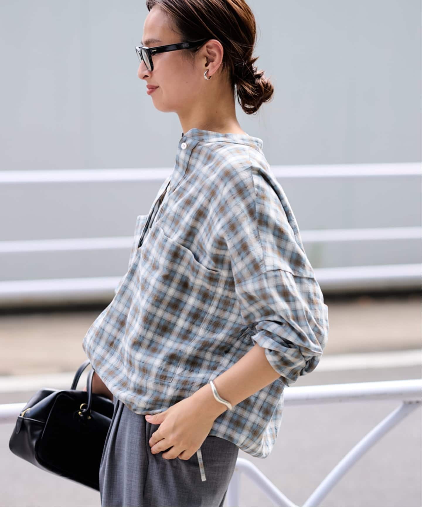 シアーチェックドロストシャツ（シャツ／ブラウス）｜FRAMeWORK