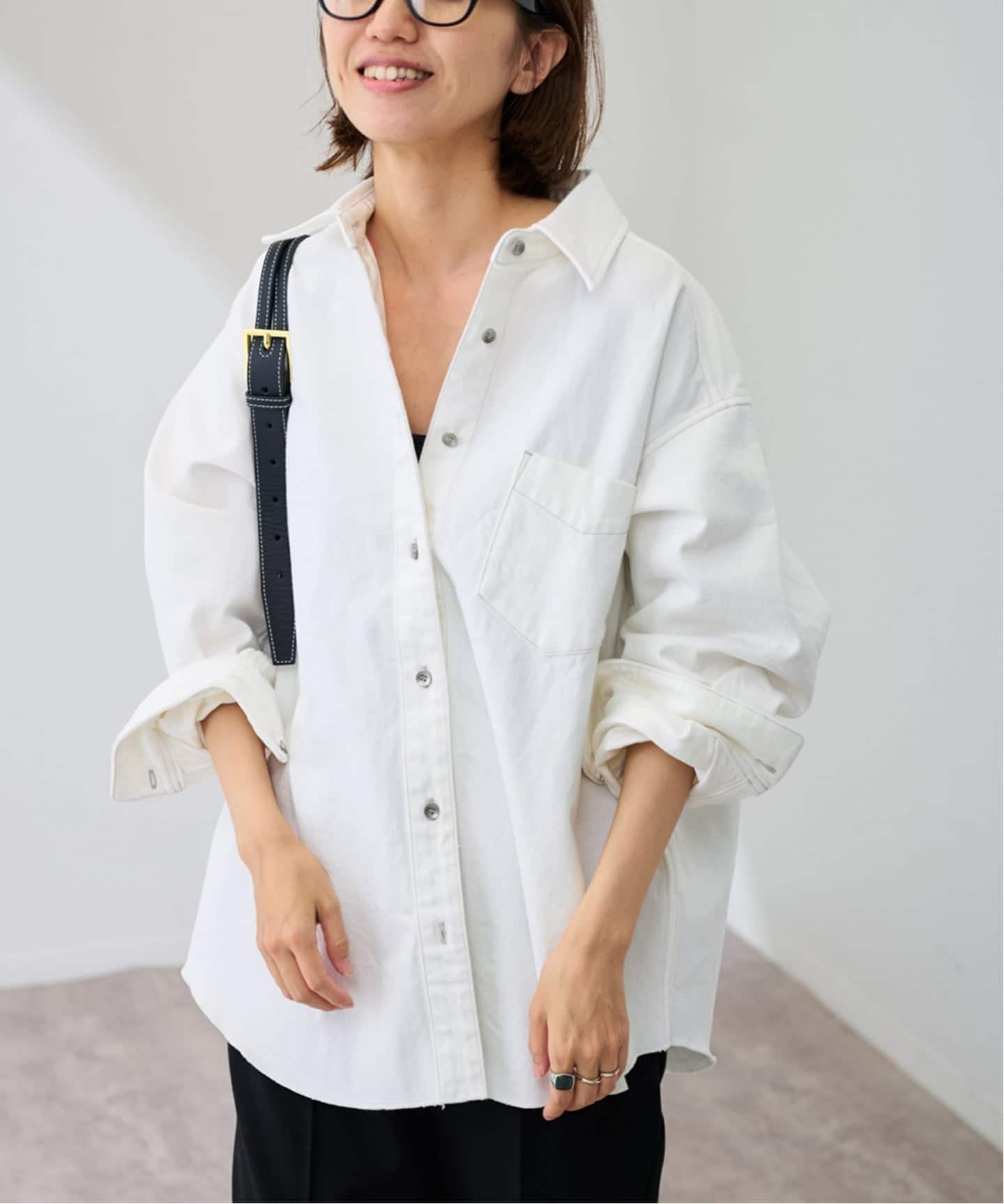 ☆希少品☆FRAMeWORK 長袖ブラウス　日本製 ≪追加予約≫denimシャツ（シャツ／ブラウス）｜FRAMeWORK