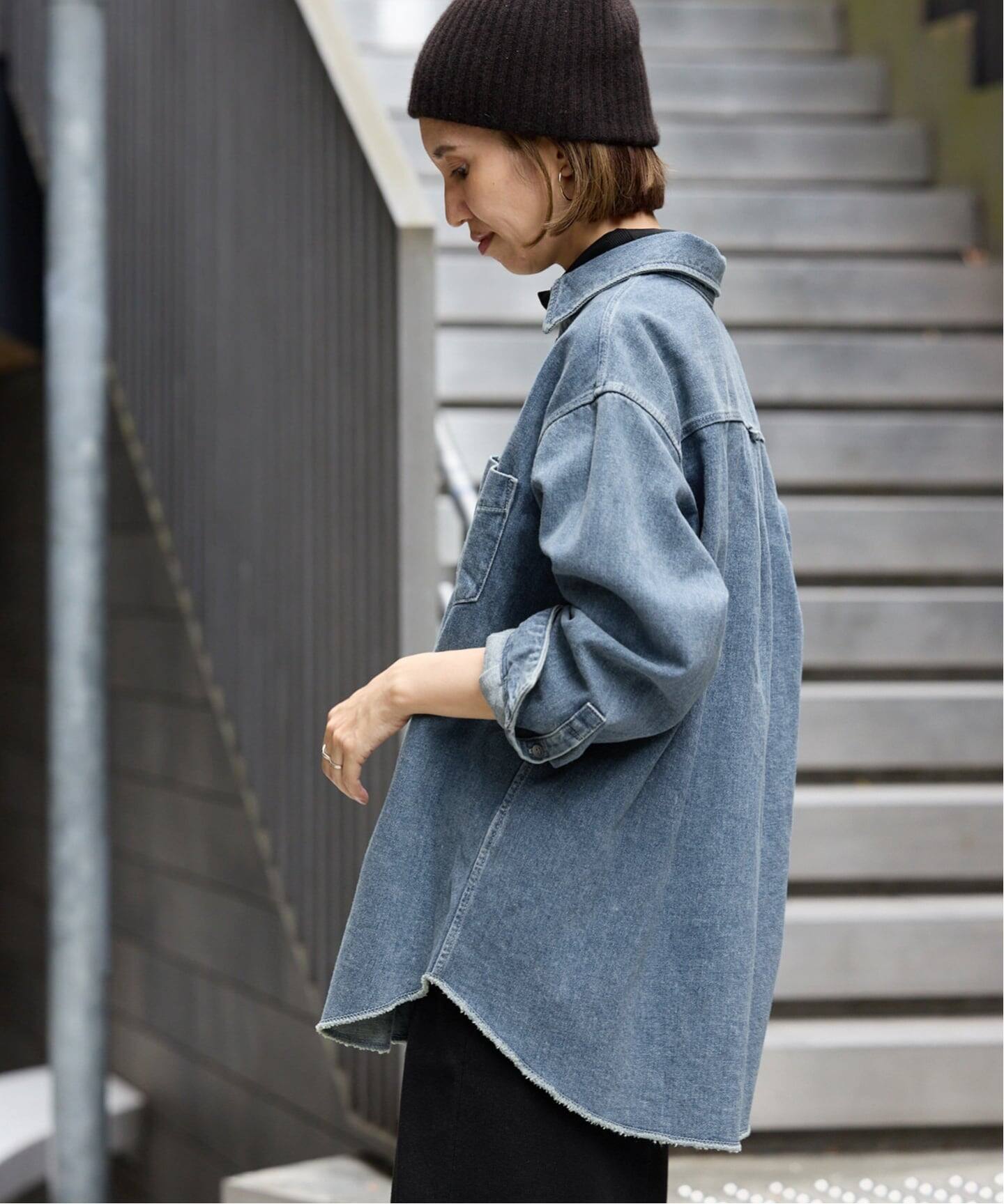 ≪追加≫denimシャツ（シャツ／ブラウス）｜FRAMeWORK（フレームワーク