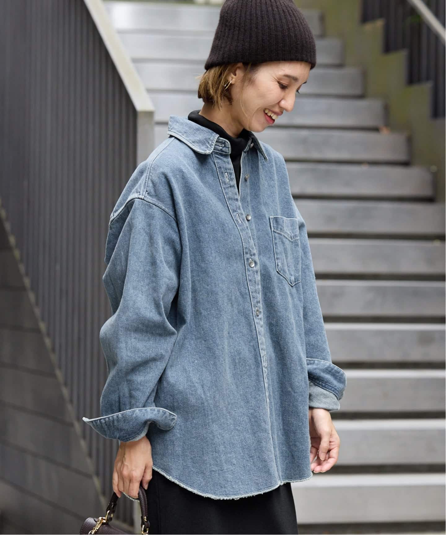 ≪追加≫denimシャツ（シャツ／ブラウス）｜FRAMeWORK（フレームワーク