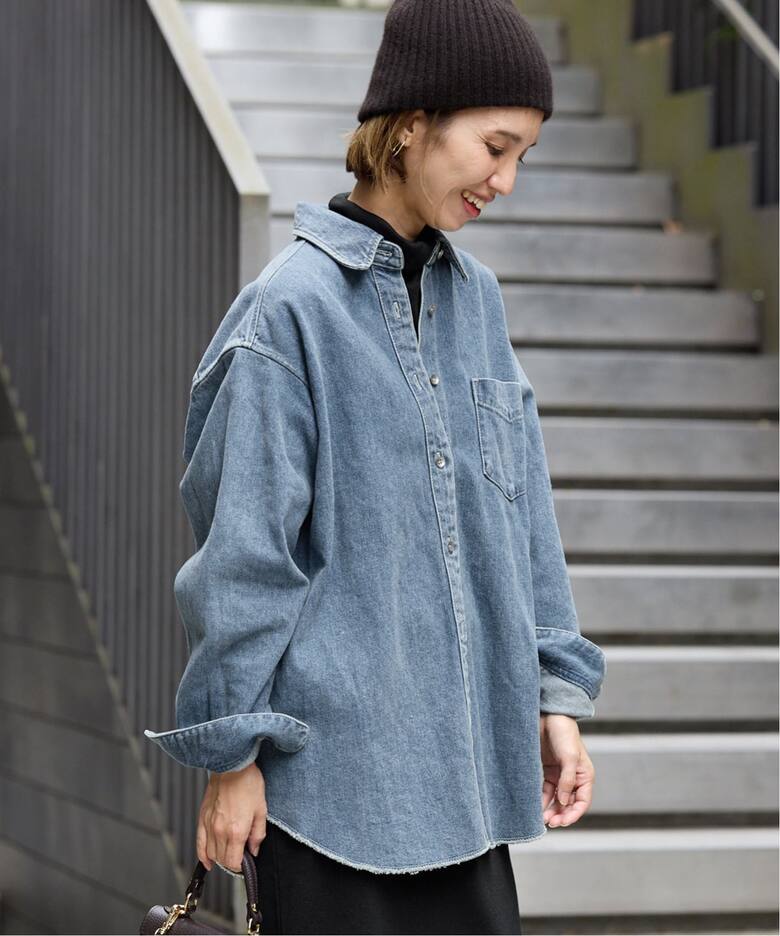 ≪追加≫denimシャツ（シャツ／ブラウス）｜FRAMeWORK（フレームワーク 