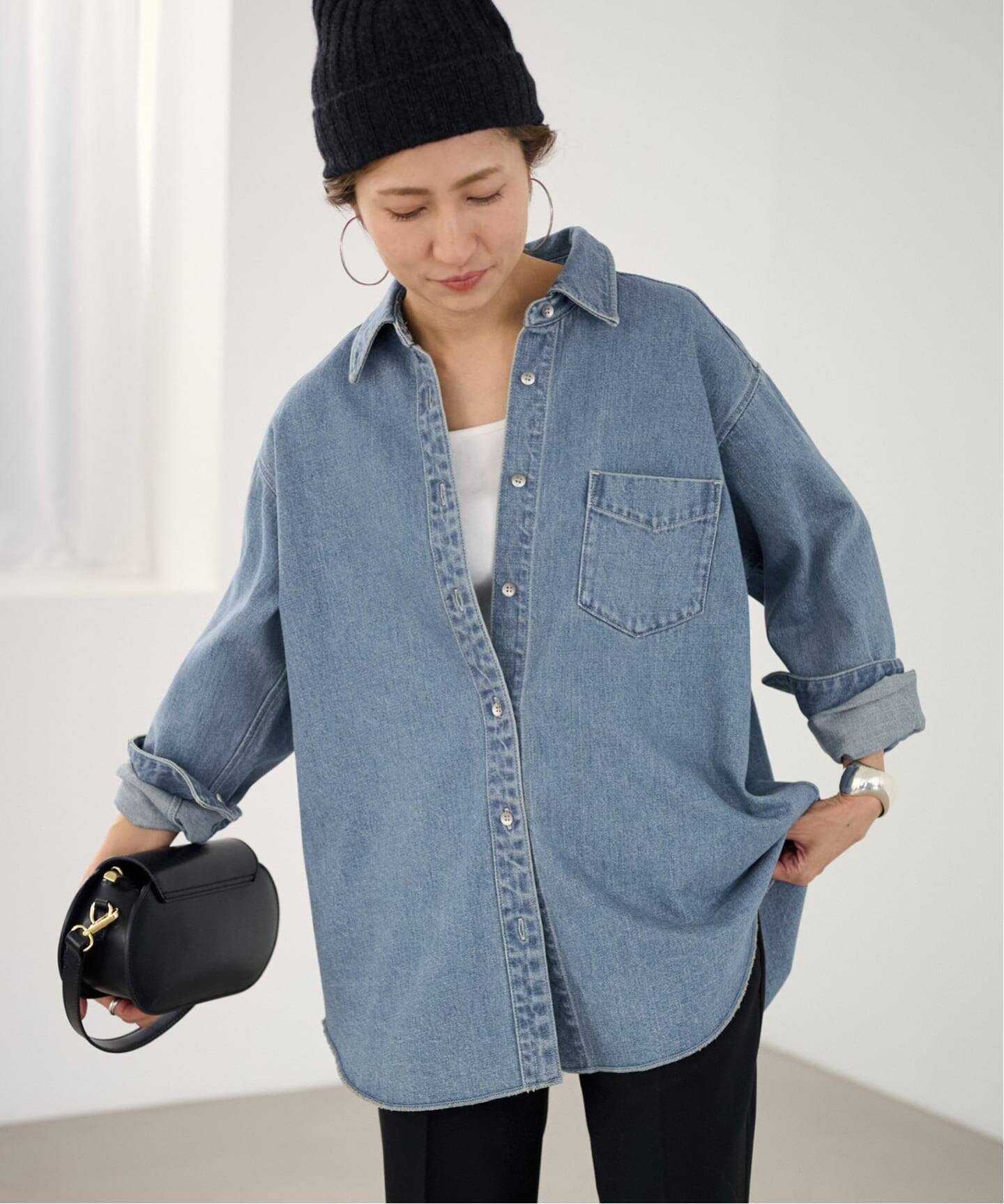 2023AW✨ FRAMeWORK   denimシャツ 2023AW✨ FRAMeWORK denimシャツ 2023AW✨ FRAMeWORK denimシャツ