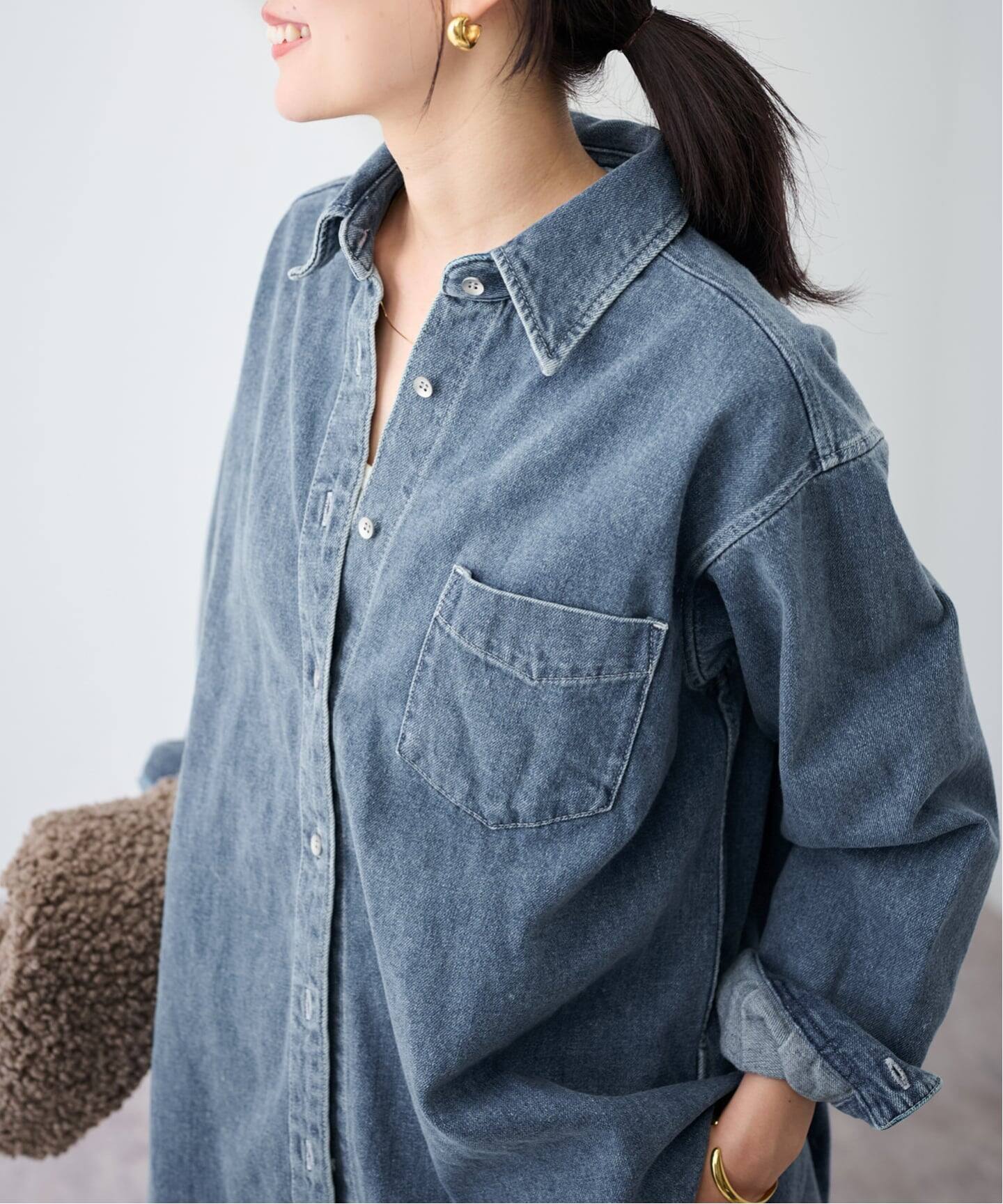 ≪追加≫denimシャツ（シャツ／ブラウス）｜FRAMeWORK（フレームワーク