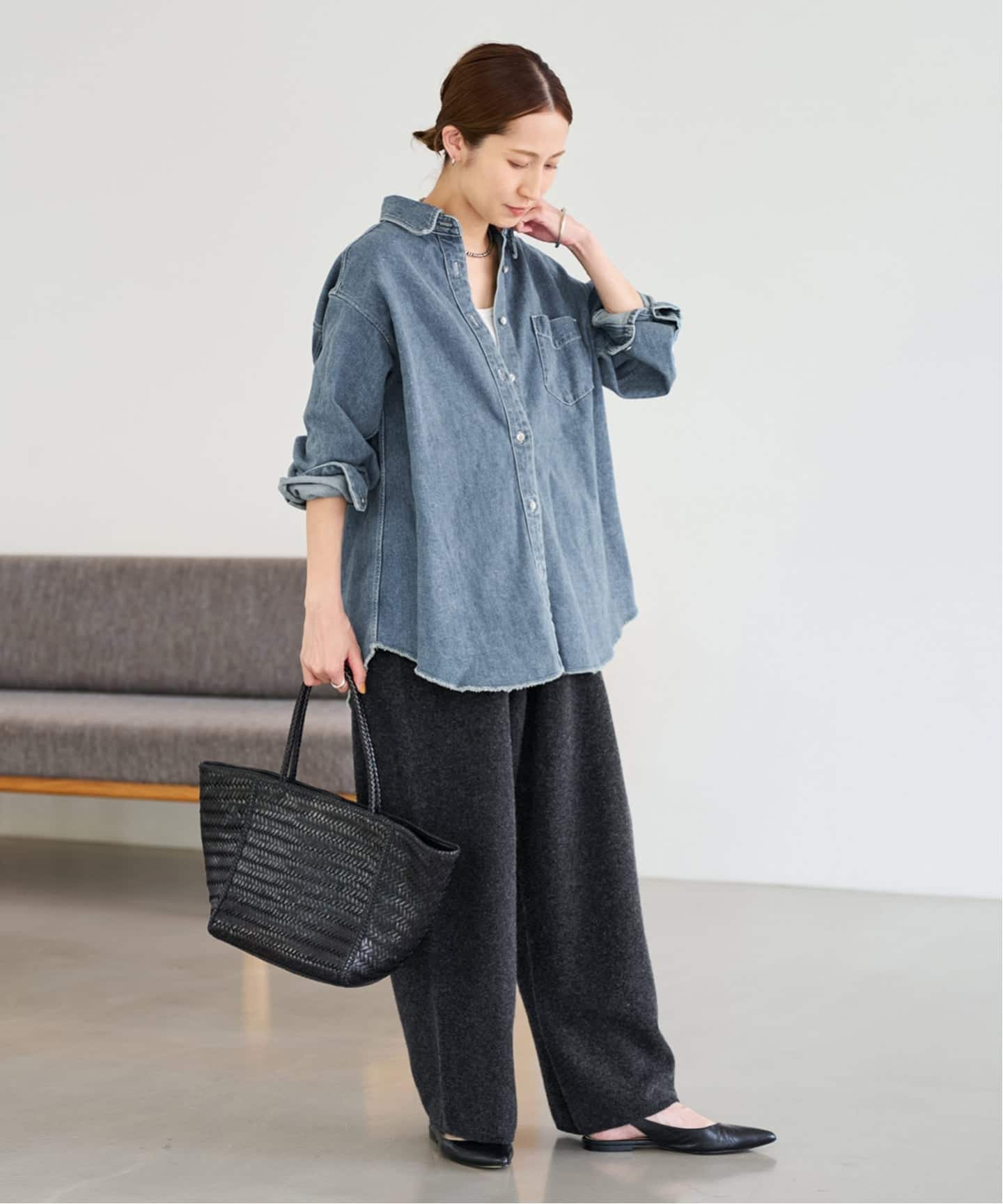 2023AW✨ FRAMeWORK   denimシャツ FRAMeWORK｜≪追加予約≫denimシャツ | Rakuten Fashion(楽天