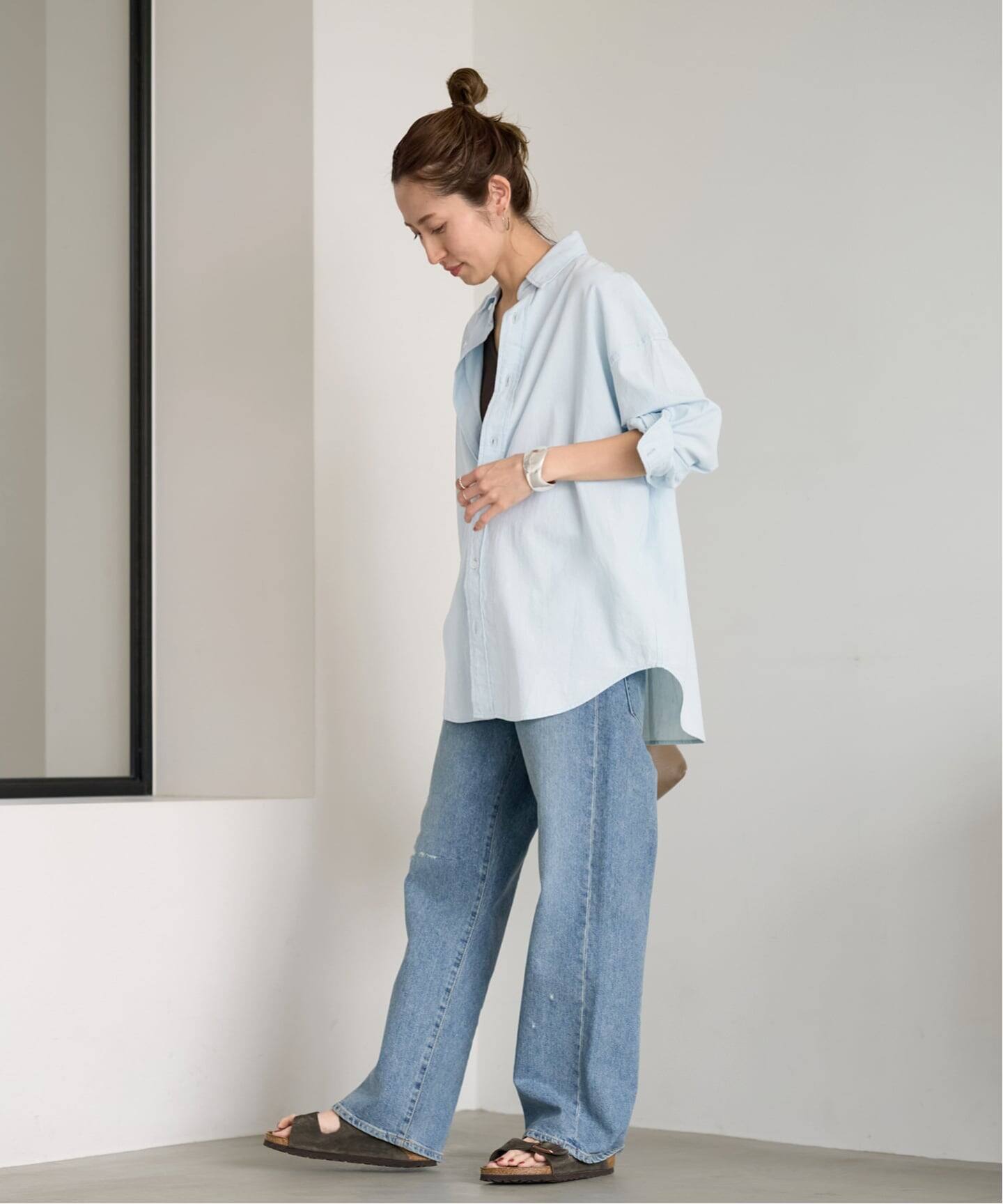 25ss フレームワーク ダンガリーシャツ F 定番 シャンブレー 今季物