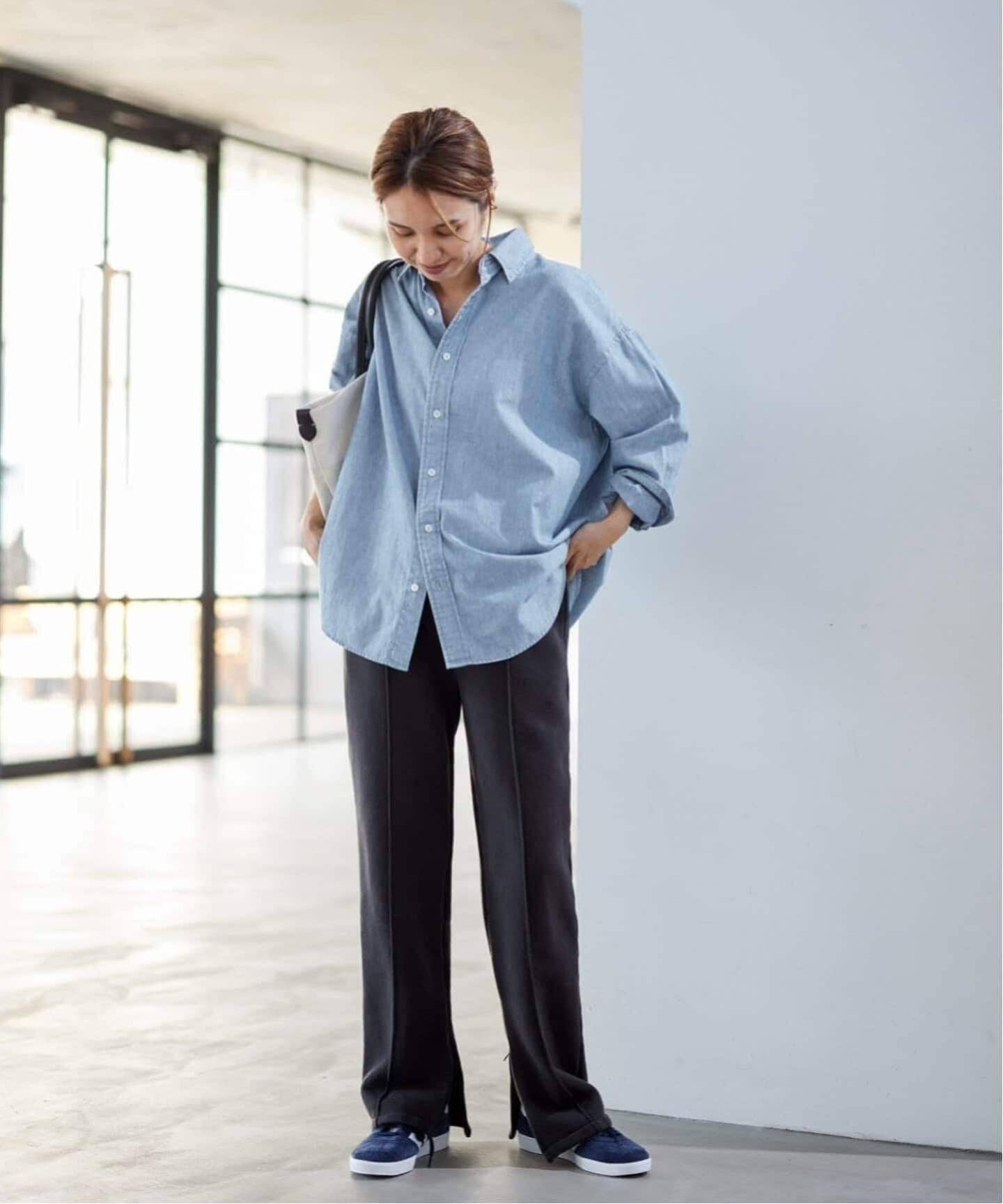 美品 フレームワーク 24SS ダンガリーシャツ 長袖 サックスブルー 美品 フレームワーク 24SS ダンガリーシャツ 長袖 サックス