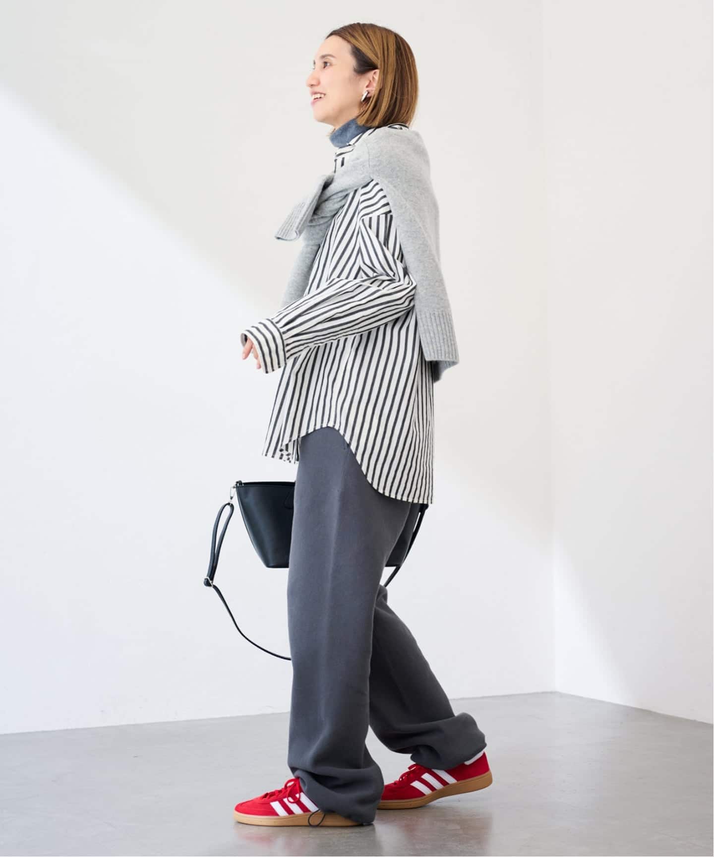 ≪WEB限定 / 追加≫コットンストライプレギュラーカラーシャツ（シャツ