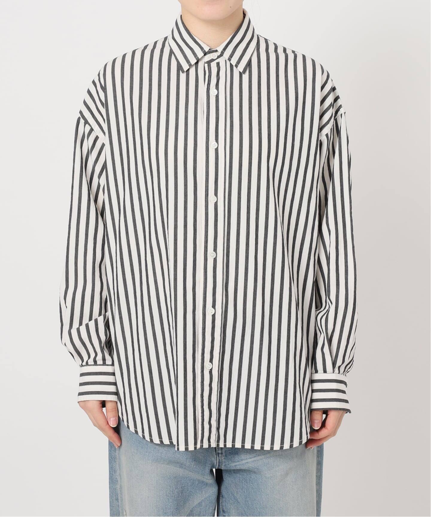 ≪WEB限定 / 追加≫コットンストライプレギュラーカラーシャツ（シャツ
