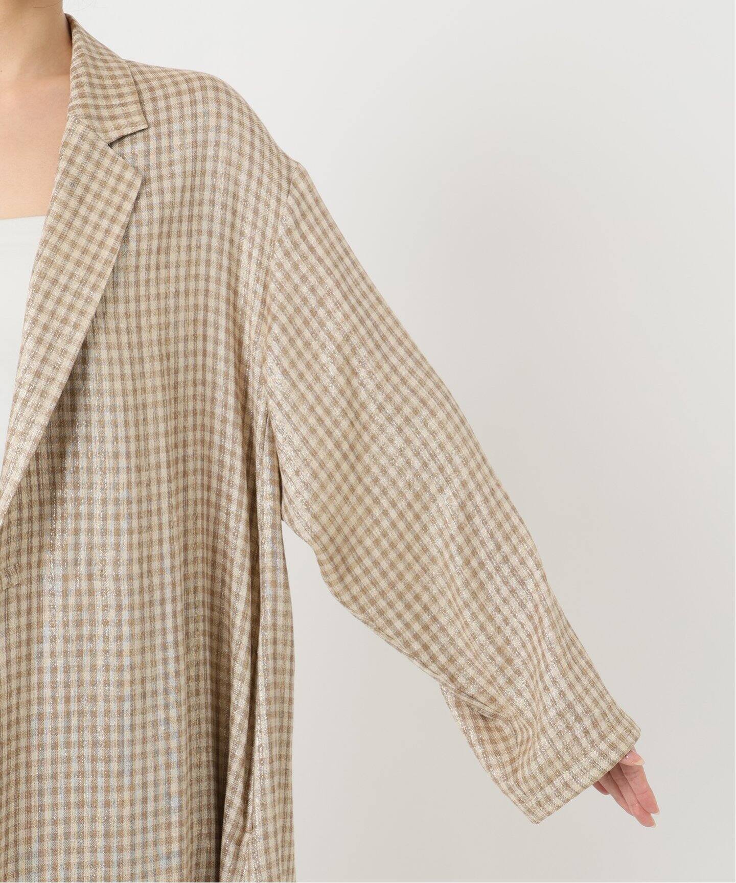 セール】 GIOLICA カラーミックスツイード ジャケット （ノーカラー