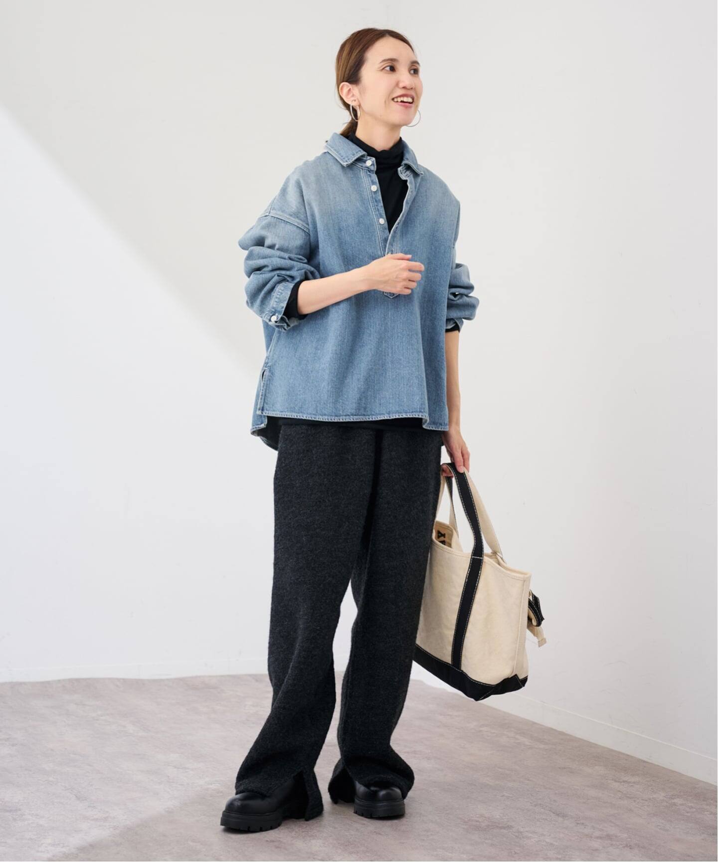 【2025年製】フレームワーク デニム プルオーバー シャツ ブラウス 完売品 ≪追加予約≫デニムプルオーバーシャツ（シャツ／ブラウス