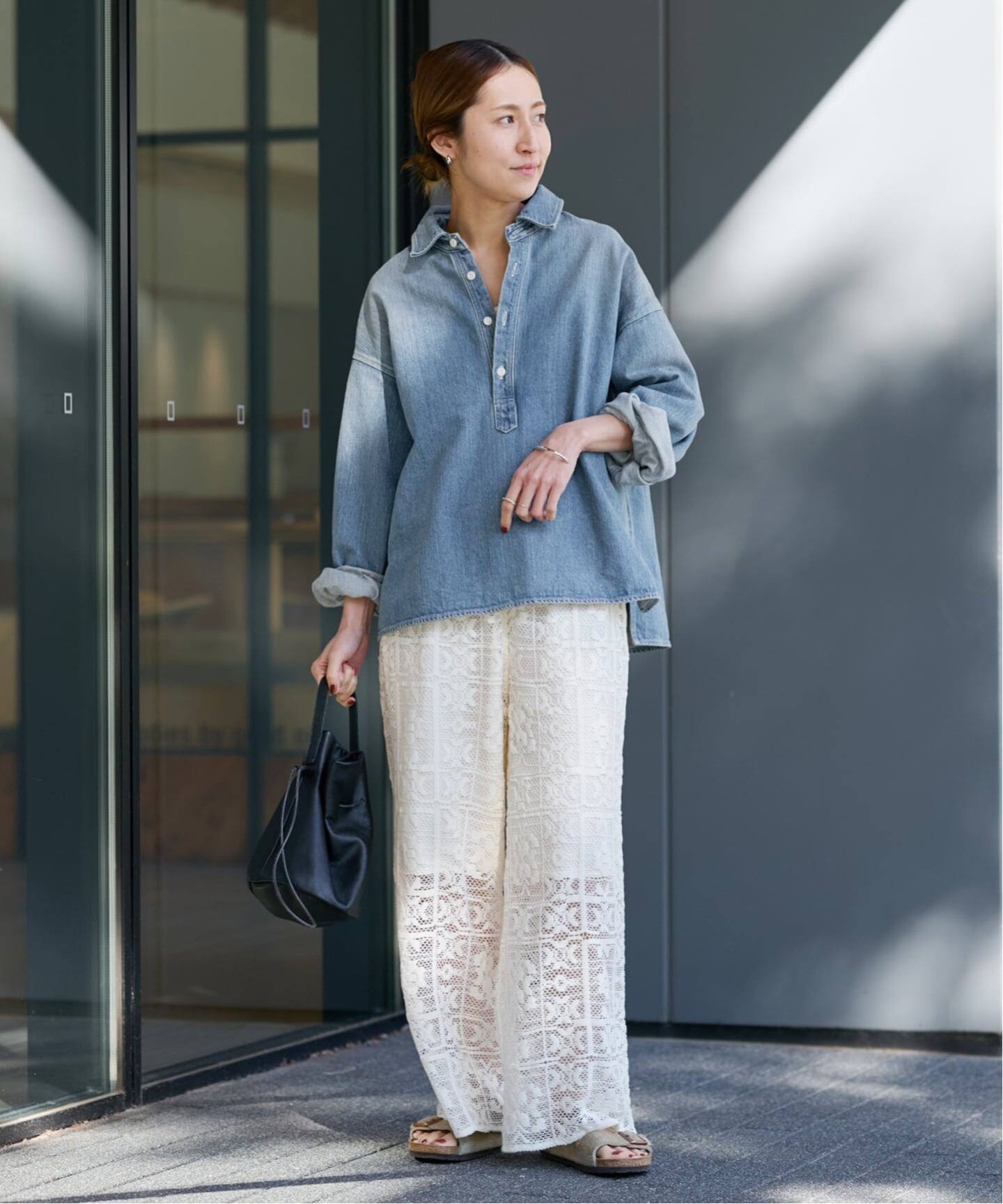 ≪追加予約≫デニムプルオーバーシャツ（シャツ／ブラウス