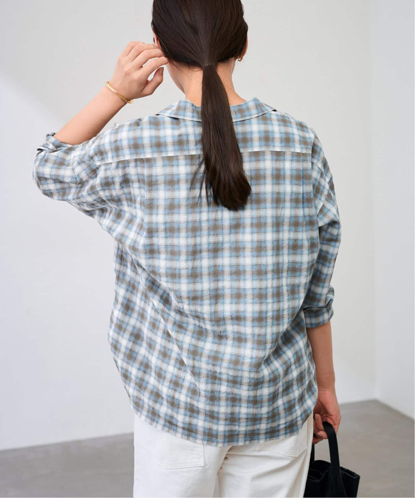 FRAMeWORK シアーシャツ シアーチェックボードシャツ（シャツ／ブラウス）｜FRAMeWORK