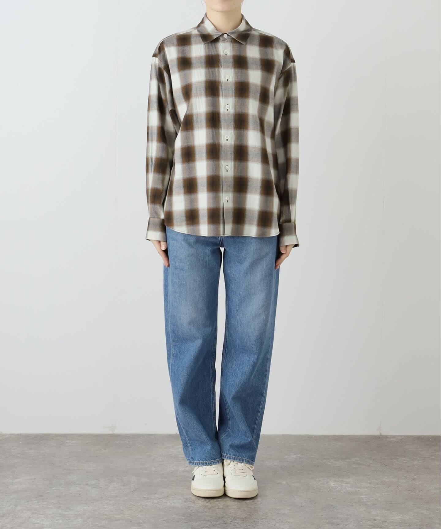 ☆美品☆FRAMeWORK フレームワーク　コットンレーヨンチェックシャツ コットンレーヨンチェックシャツ（シャツ／ブラウス
