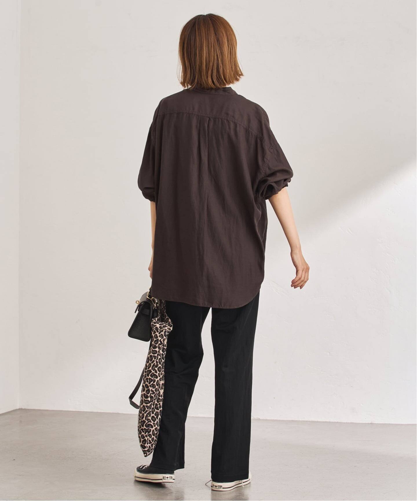 キュプラコットンガーメントダイシャツ（シャツ／ブラウス