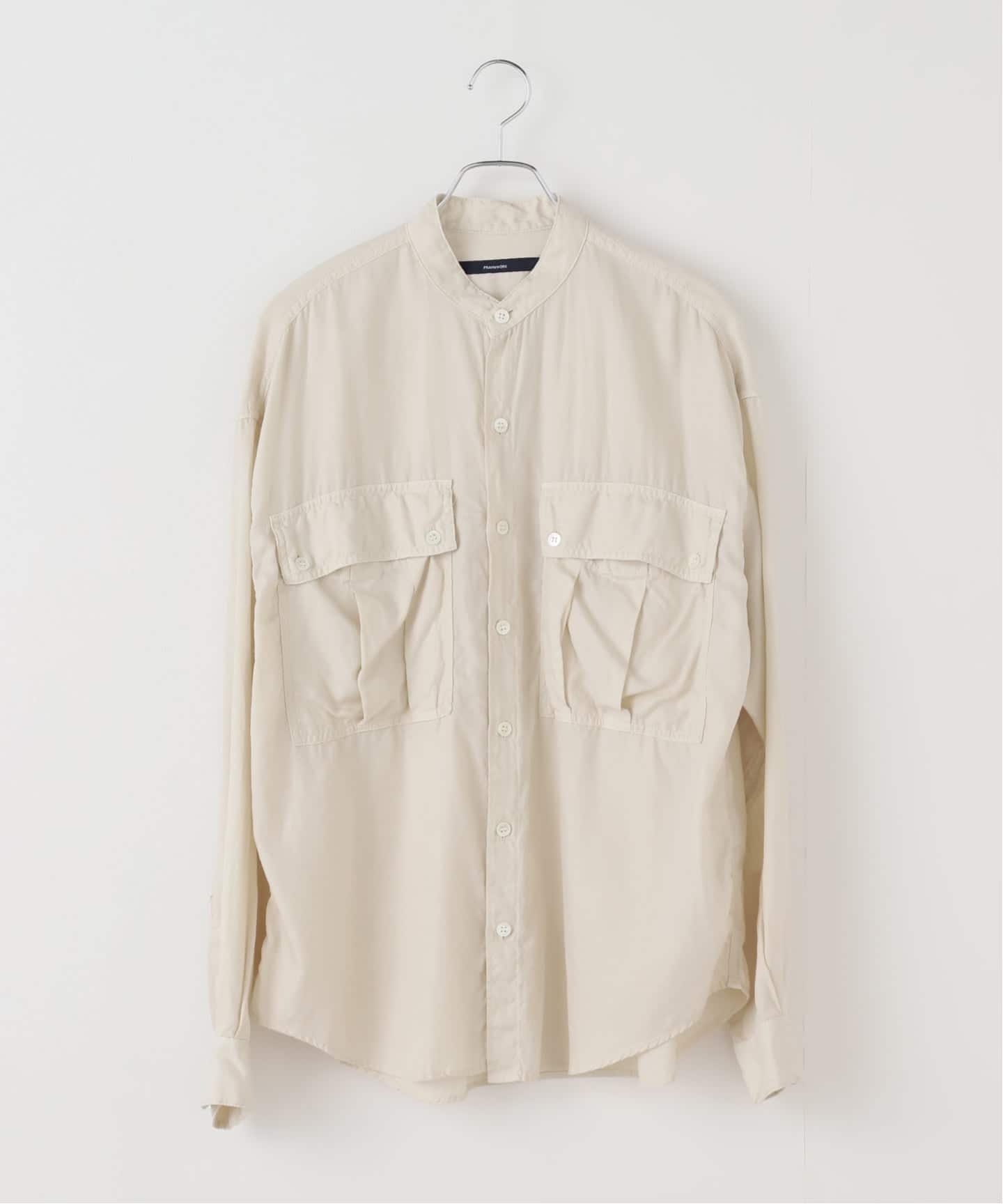 キュプラコットンガーメントダイシャツ（シャツ／ブラウス