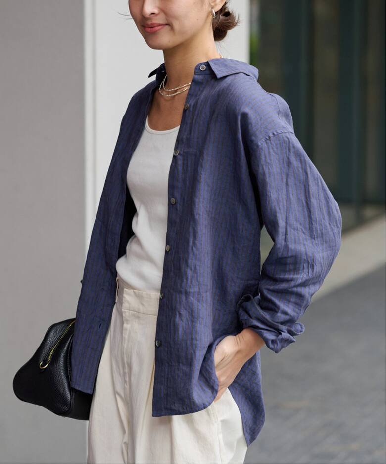 フレンチリネンレギュラーシャツ（シャツ／ブラウス）｜FRAMeWORK  