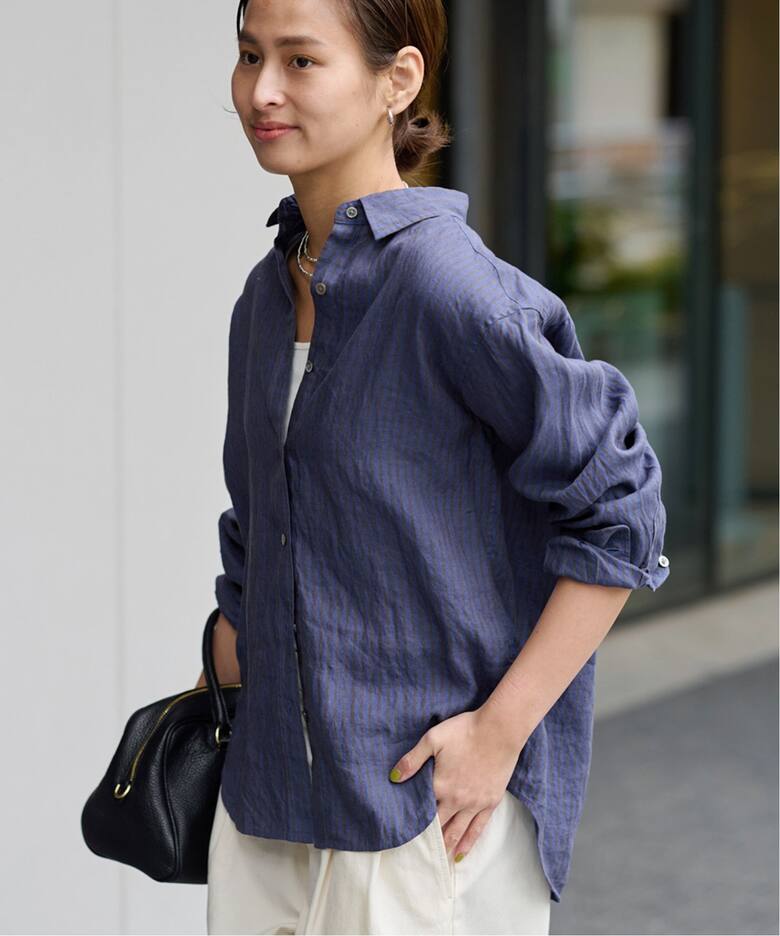 フレンチリネンレギュラーシャツ（シャツ／ブラウス）｜FRAMeWORK  