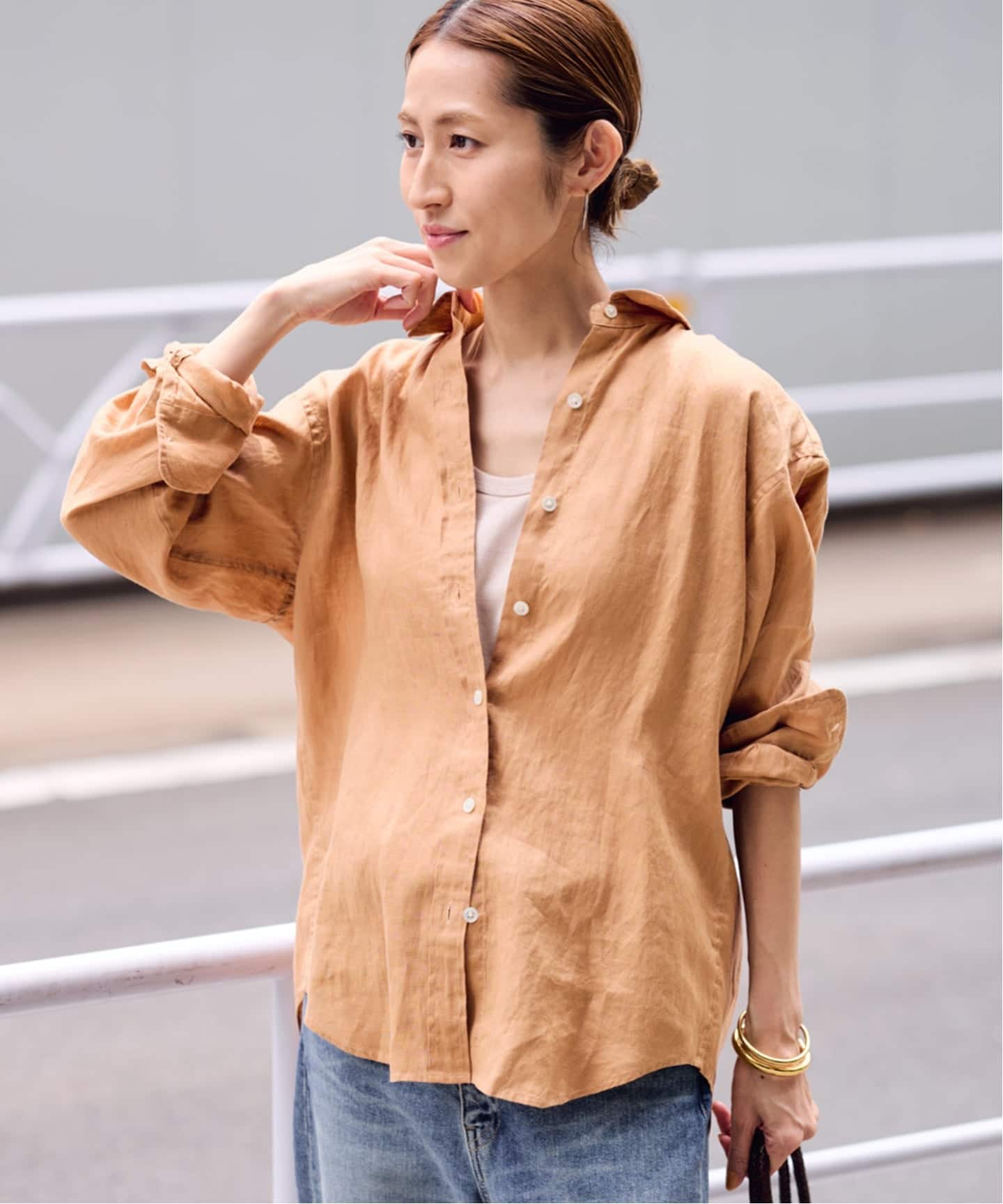 ≪追加≫フレンチリネンレギュラーシャツ 4（シャツ／ブラウス