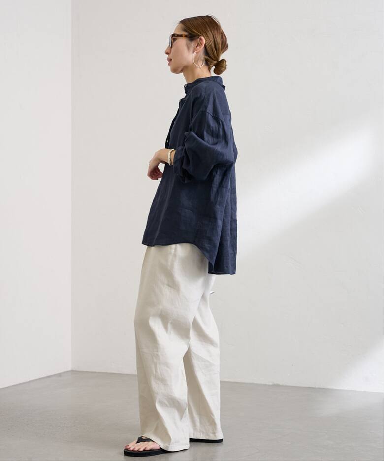 ≪追加≫フレンチリネンバンドカラー3（シャツ／ブラウス）｜FRAMeWORK  