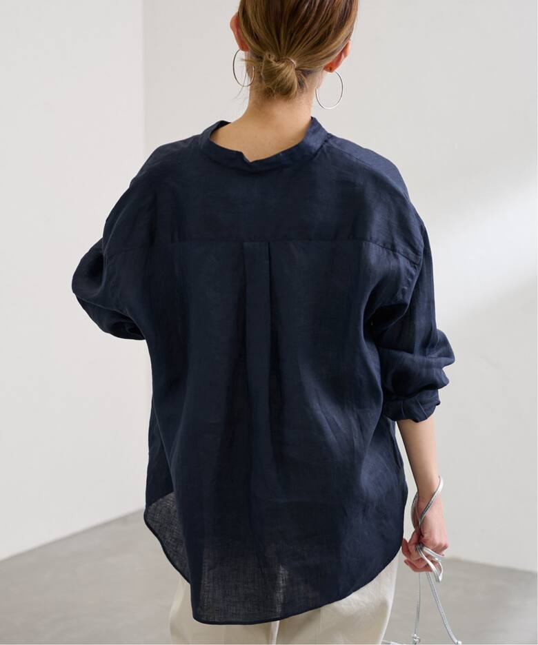 ≪追加≫フレンチリネンバンドカラー3（シャツ／ブラウス）｜FRAMeWORK  