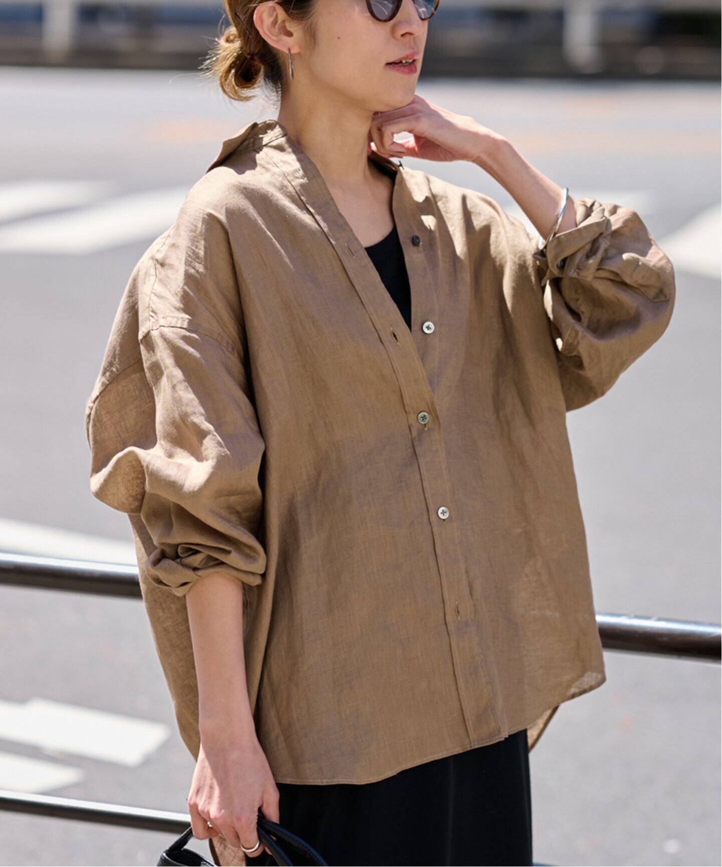 ≪追加≫ライトフレンチリネンレギュラーシャツ（シャツ