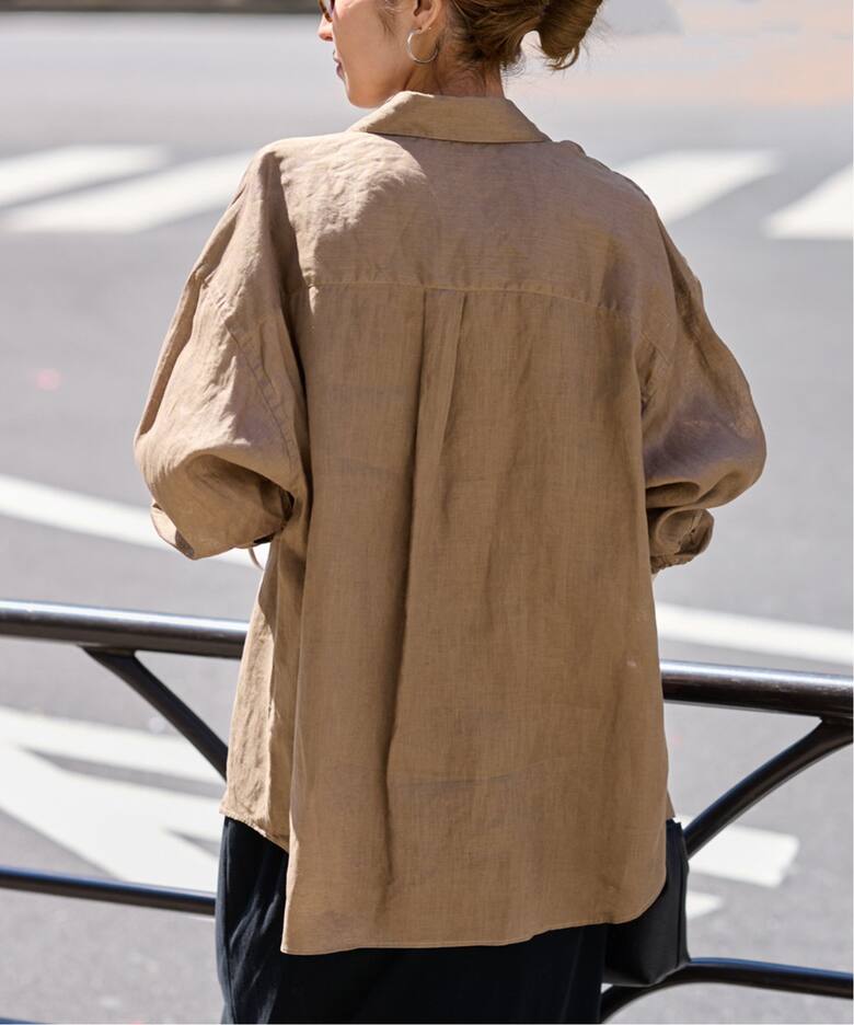 ≪追加≫ライトフレンチリネンレギュラーシャツ（シャツ／ブラウス  