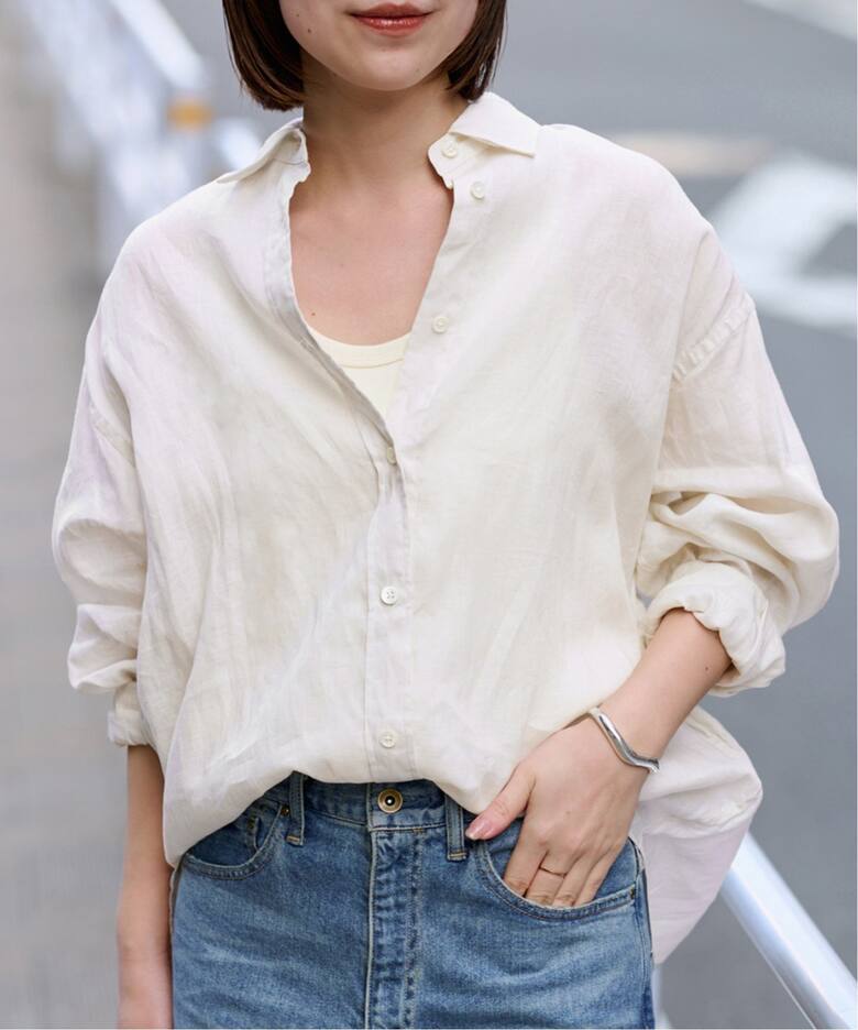 ≪追加予約≫ライトフレンチリネンレギュラーシャツ（シャツ／ブラウス 