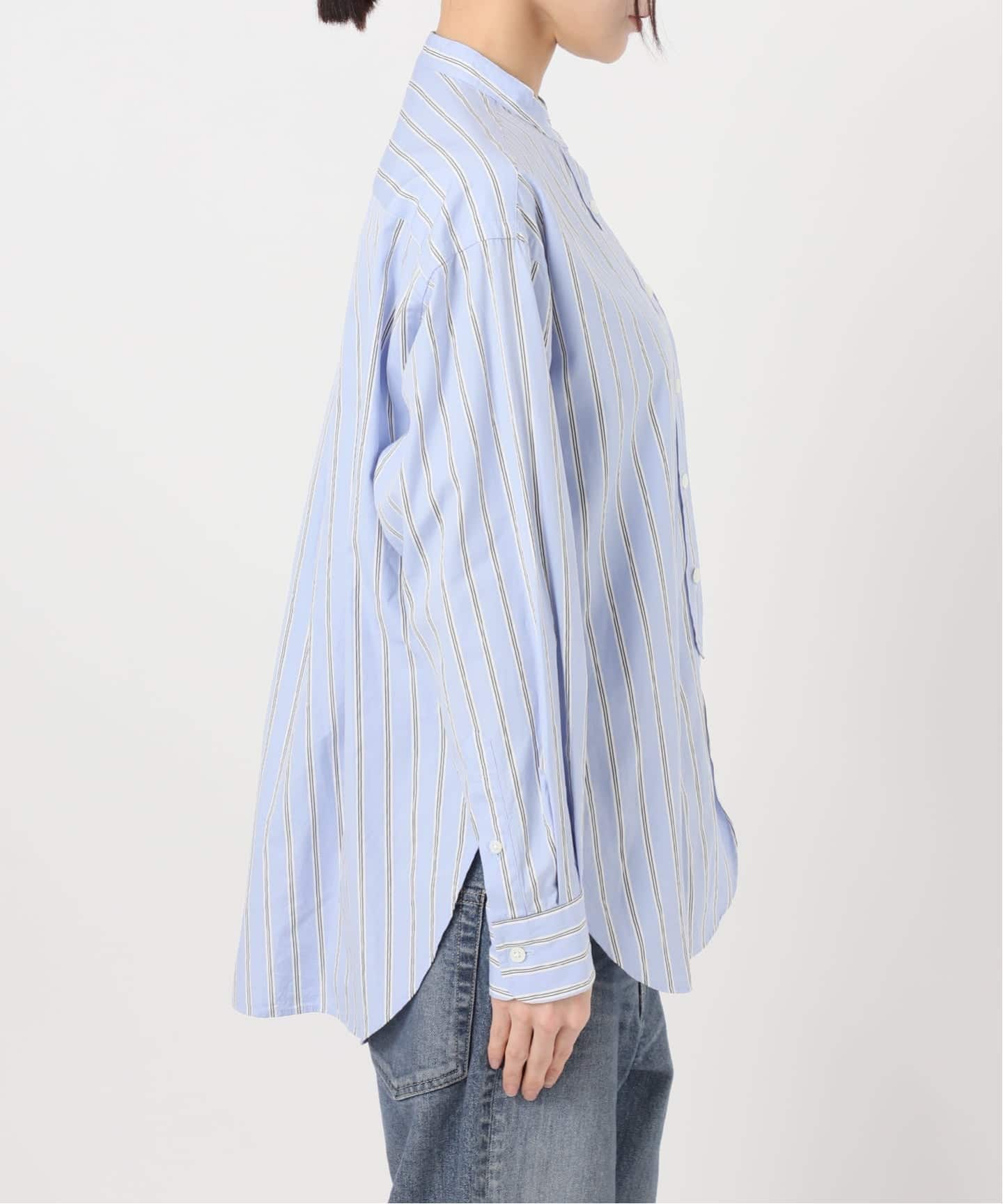 ストライプバンドカラーシャツ（シャツ／ブラウス）｜FRAMeWORK