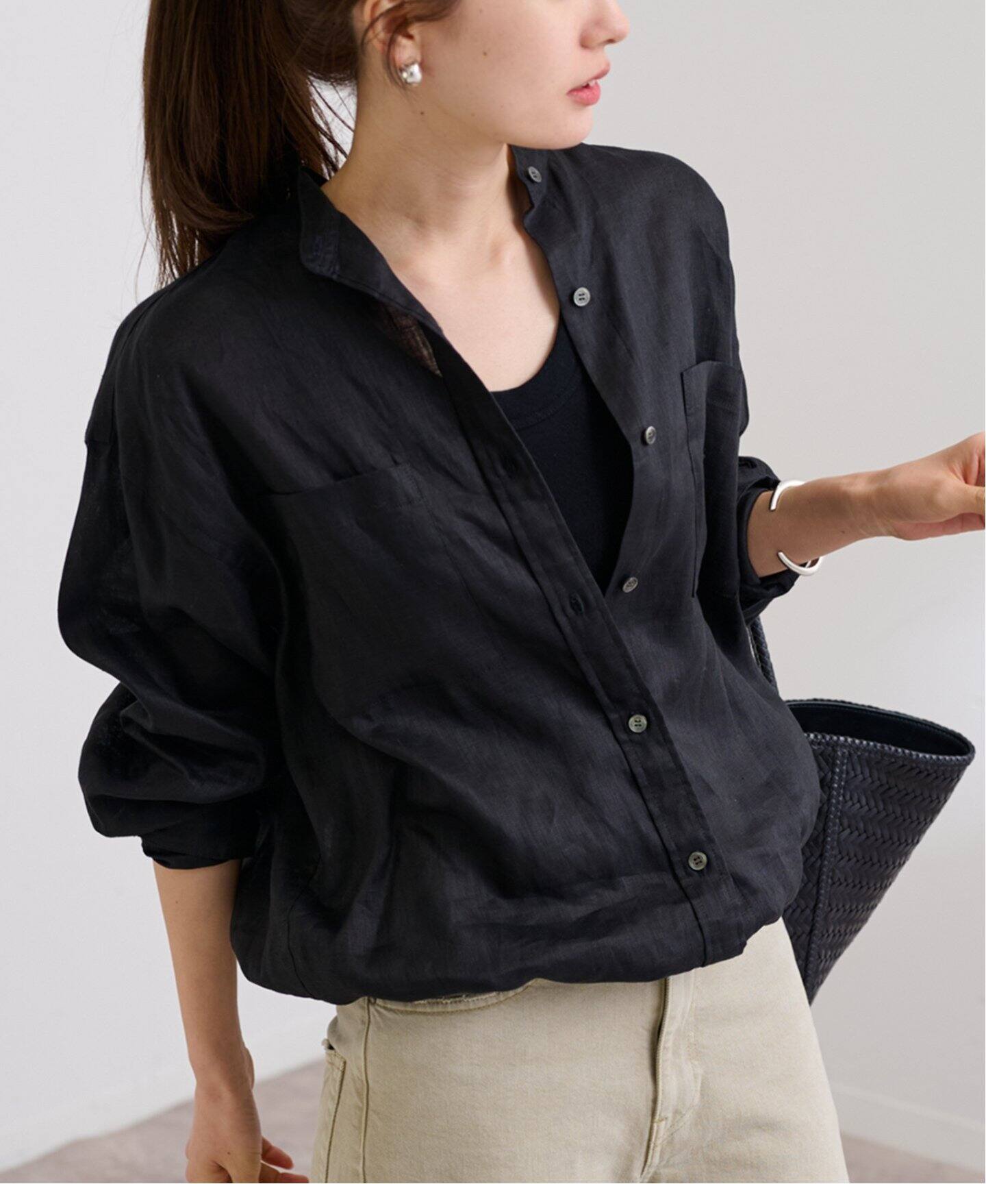 FRAMeWORK ≪追加≫フレンチリネンドロストシャツ 2 フレームワーク ≪追加≫フレンチリネンドロストシャツ 2（シャツ／ブラウス