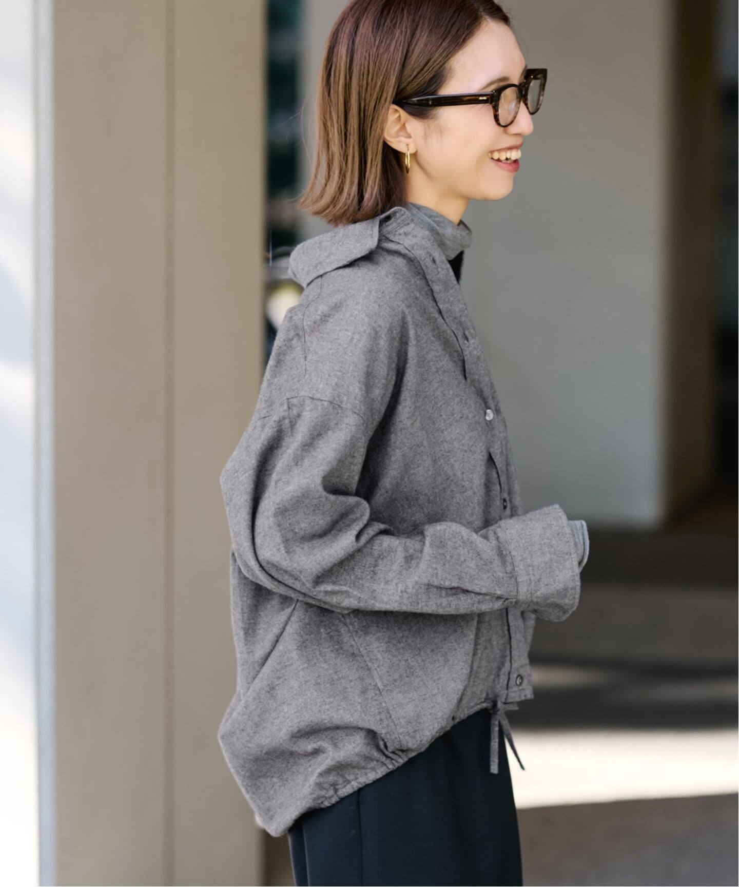 手洗い可》ソフトビエラドロストレギュラーシャツ（シャツ／ブラウス