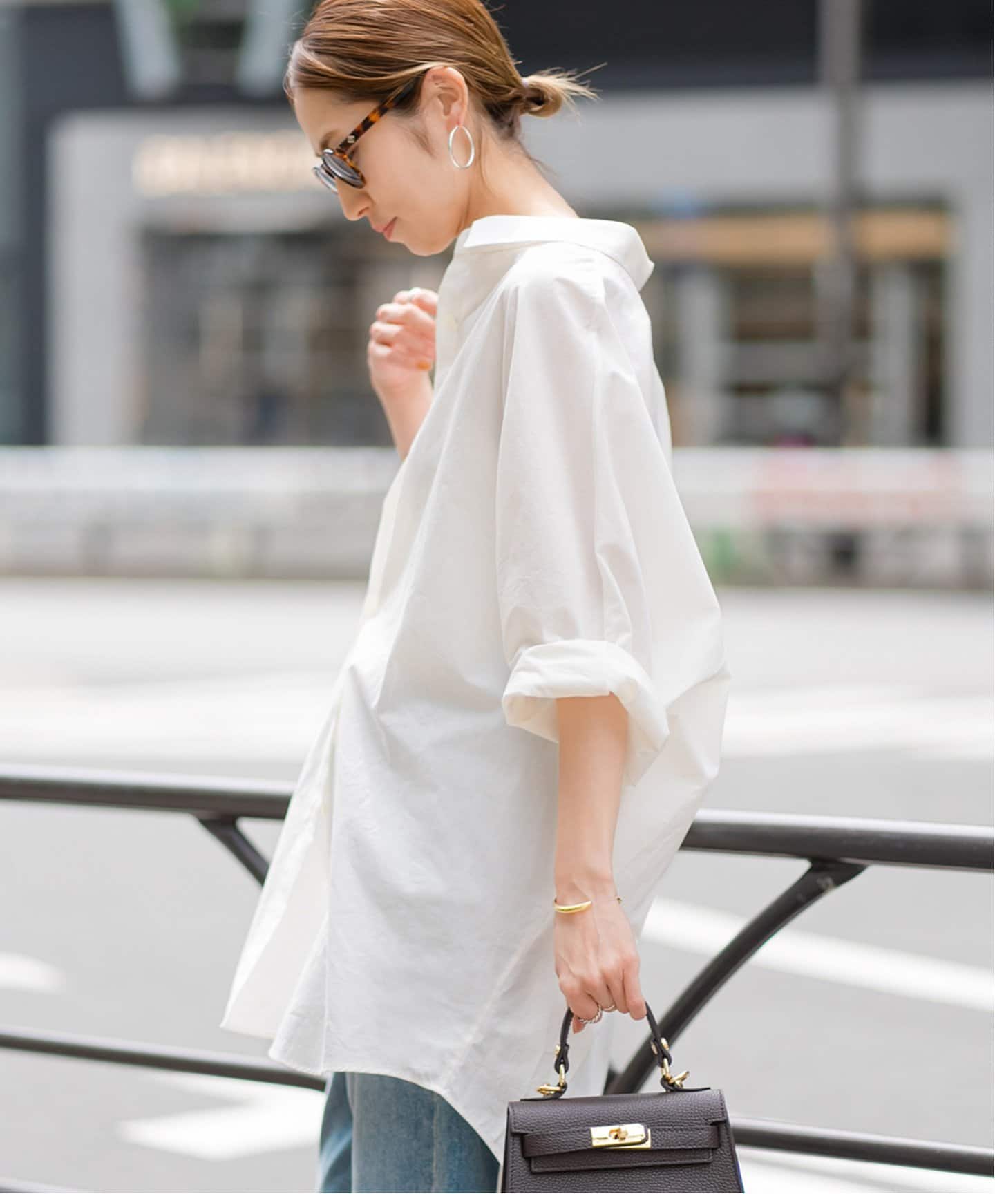 FRAMeWORK ハーフスリーブポンチョシャツ ≪追加≫ハーフスリーブポンチョシャツ（シャツ／ブラウス