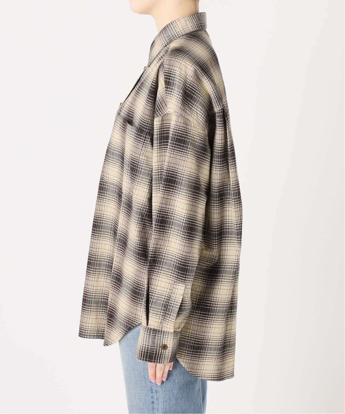 FRAMeWORK｜オンブレチェックシャツ | Rakuten Fashion(楽天