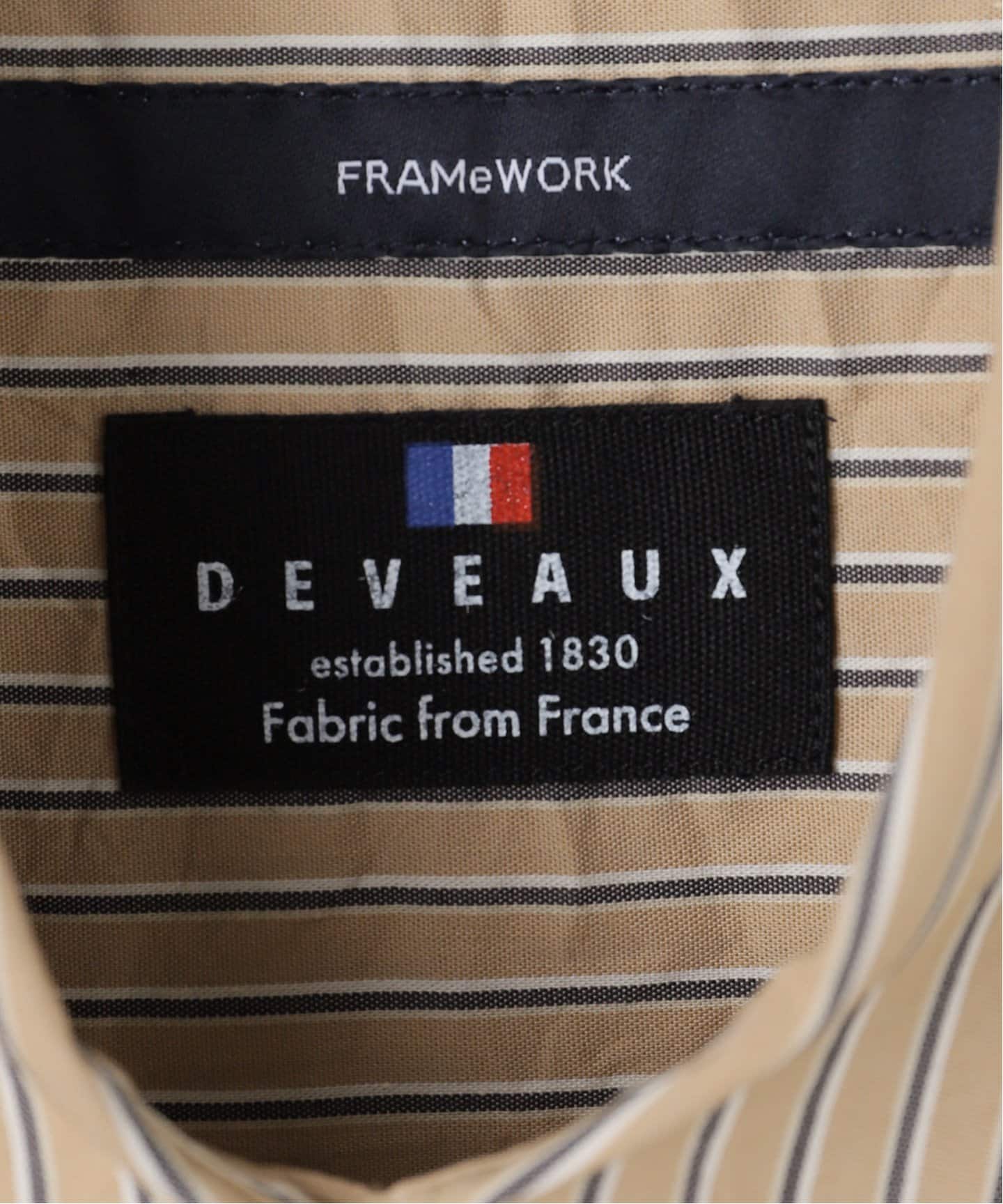 DEVEAUX CRUSHストライプシャツ（シャツ／ブラウス）｜FRAMeWORK