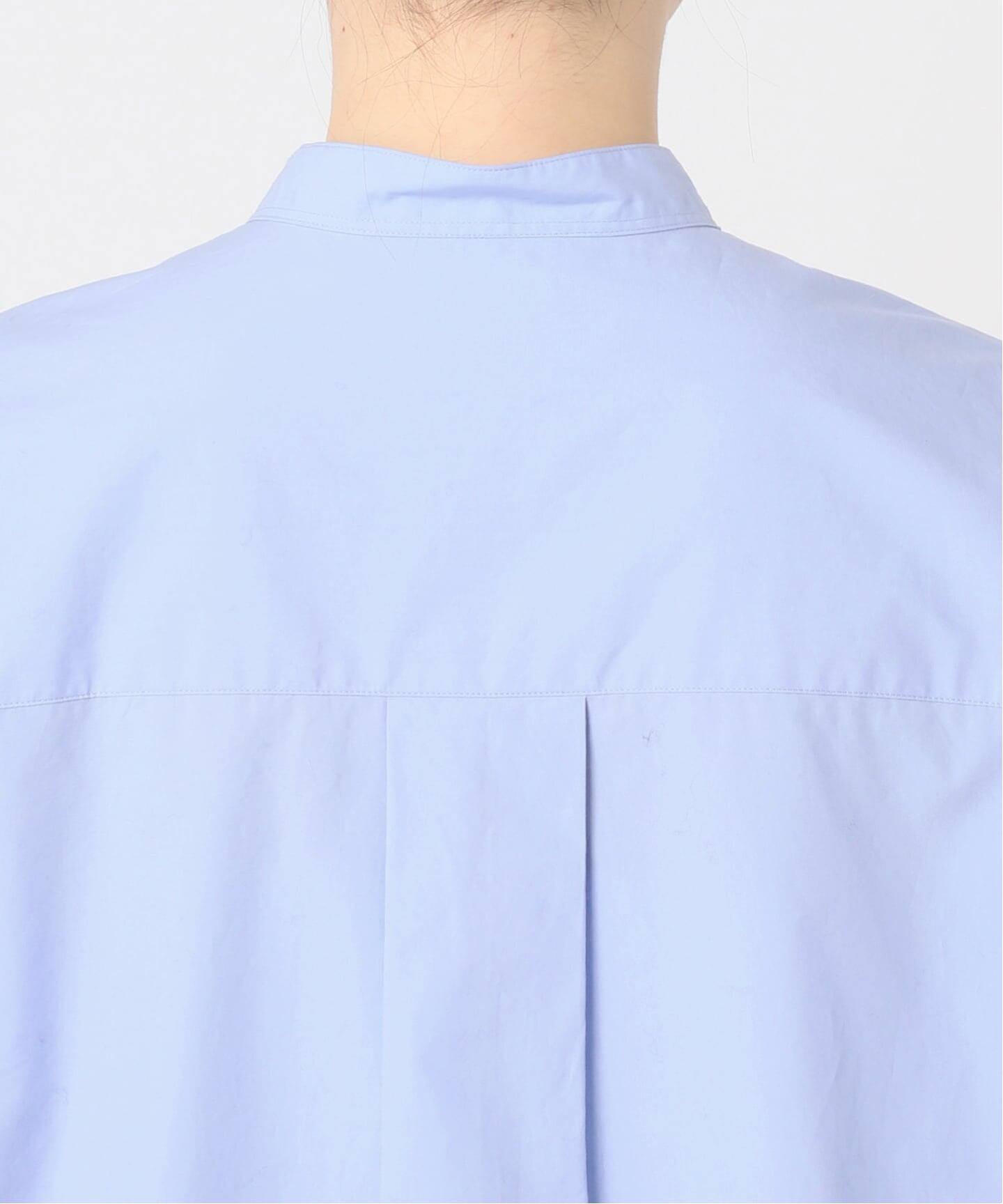 ■美品FRAMeWORK 25SS ラウンドテールLONGシャツライトブルー ≪追加≫ラウンドテールLONGシャツ（シャツ／ブラウス
