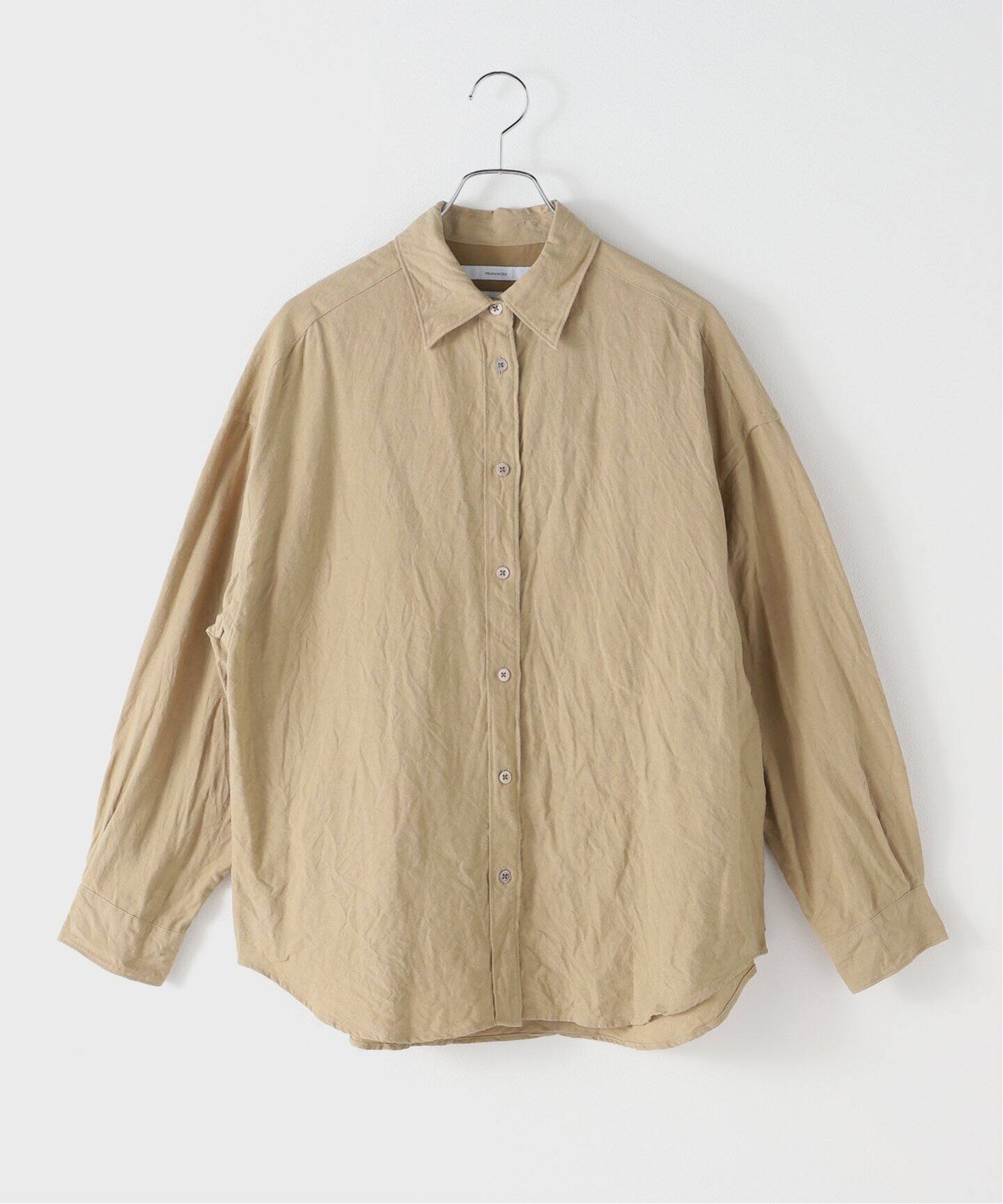 ブラウス シャツ LIBECO-LINENオーバーシャツ レディース セール】 【洗える】LIBECOリネン クロップド シャツ （シャツ