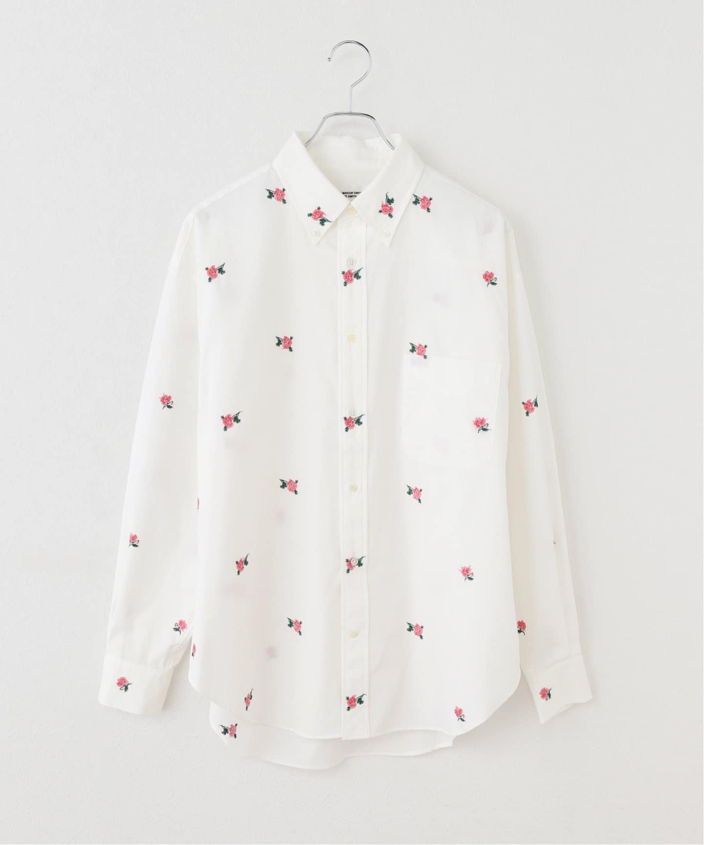 JANE SMITH/ジェーンスミス FLOWER EMBROIDERT BD シャツ