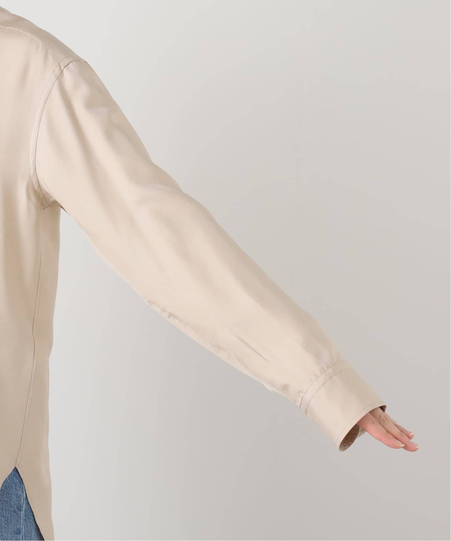 【新品】Raspail ラスパイユ　シルクシャツ　グレー　ドゥーズィエム クラス Raspail/ラスパイユ シルクシャツ（シャツ／ブラウス）｜FRAMeWORK