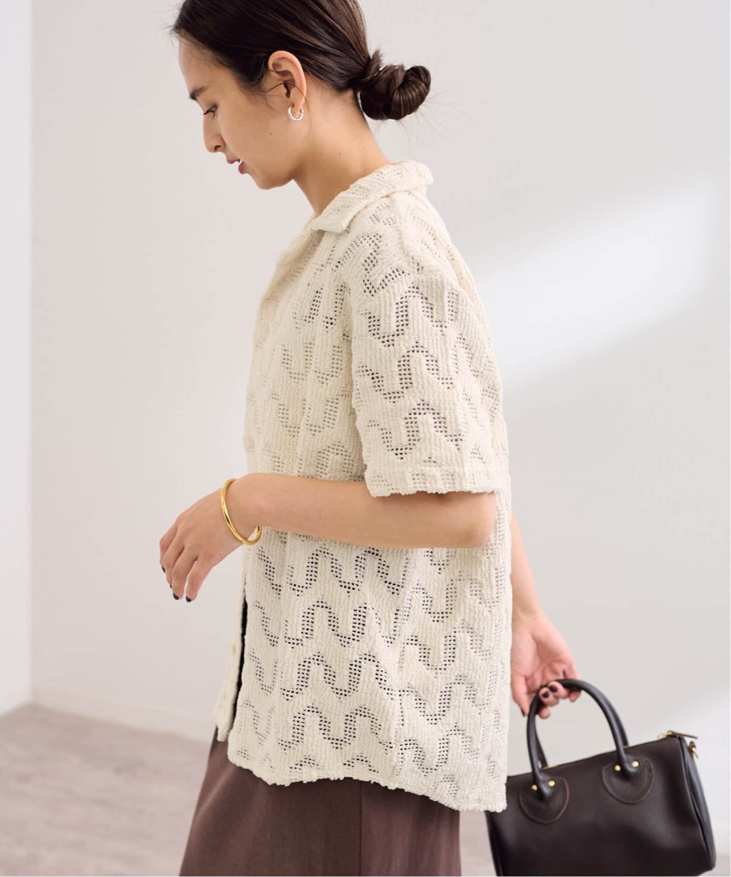 OAS/オーエーエス CROCHET SHIRT（シャツ／ブラウス）｜FRAMeWORK