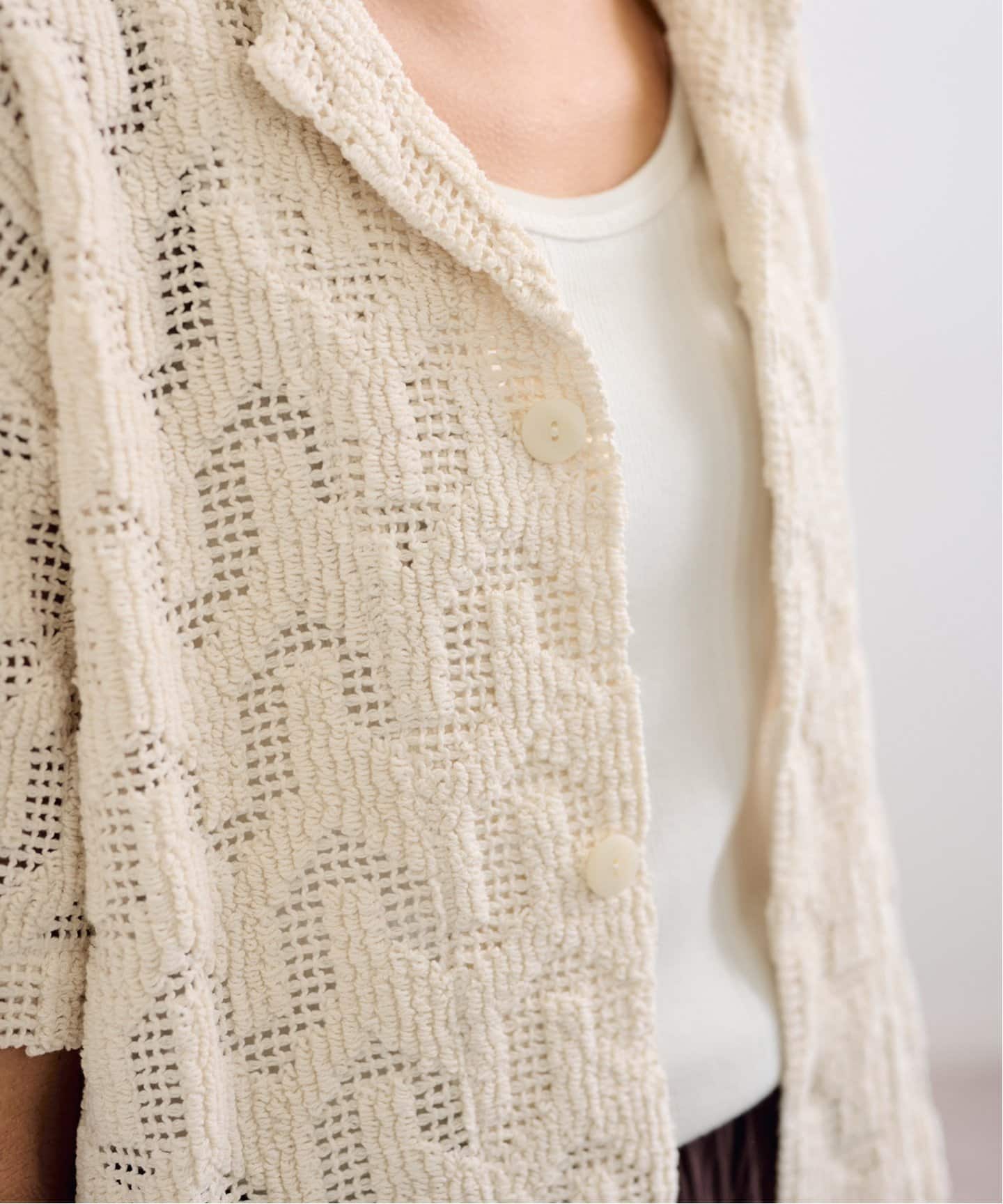 OAS/オーエーエス CROCHET SHIRT（シャツ／ブラウス）｜FRAMeWORK