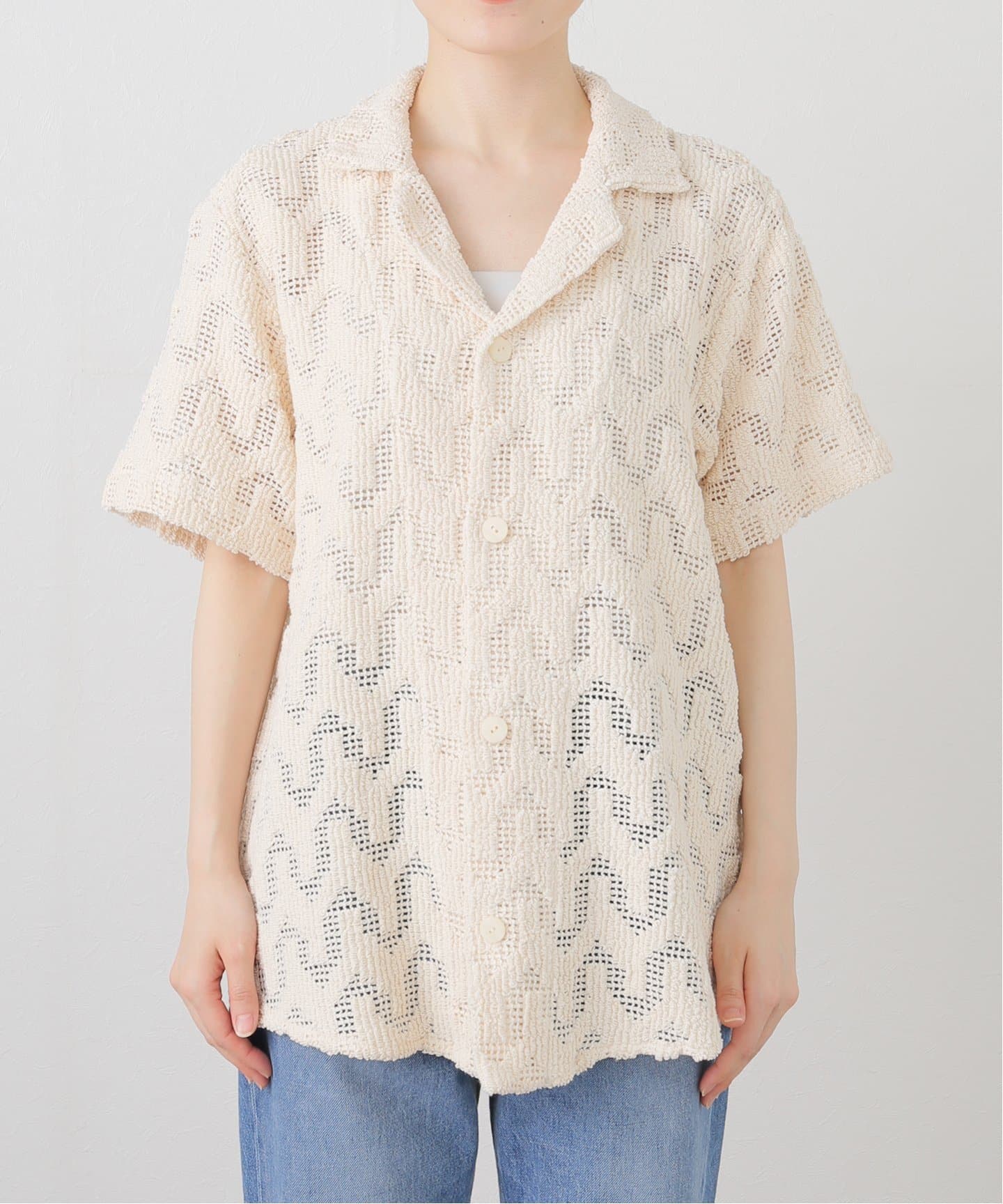 OAS/オーエーエス CROCHET SHIRT（シャツ／ブラウス）｜FRAMeWORK