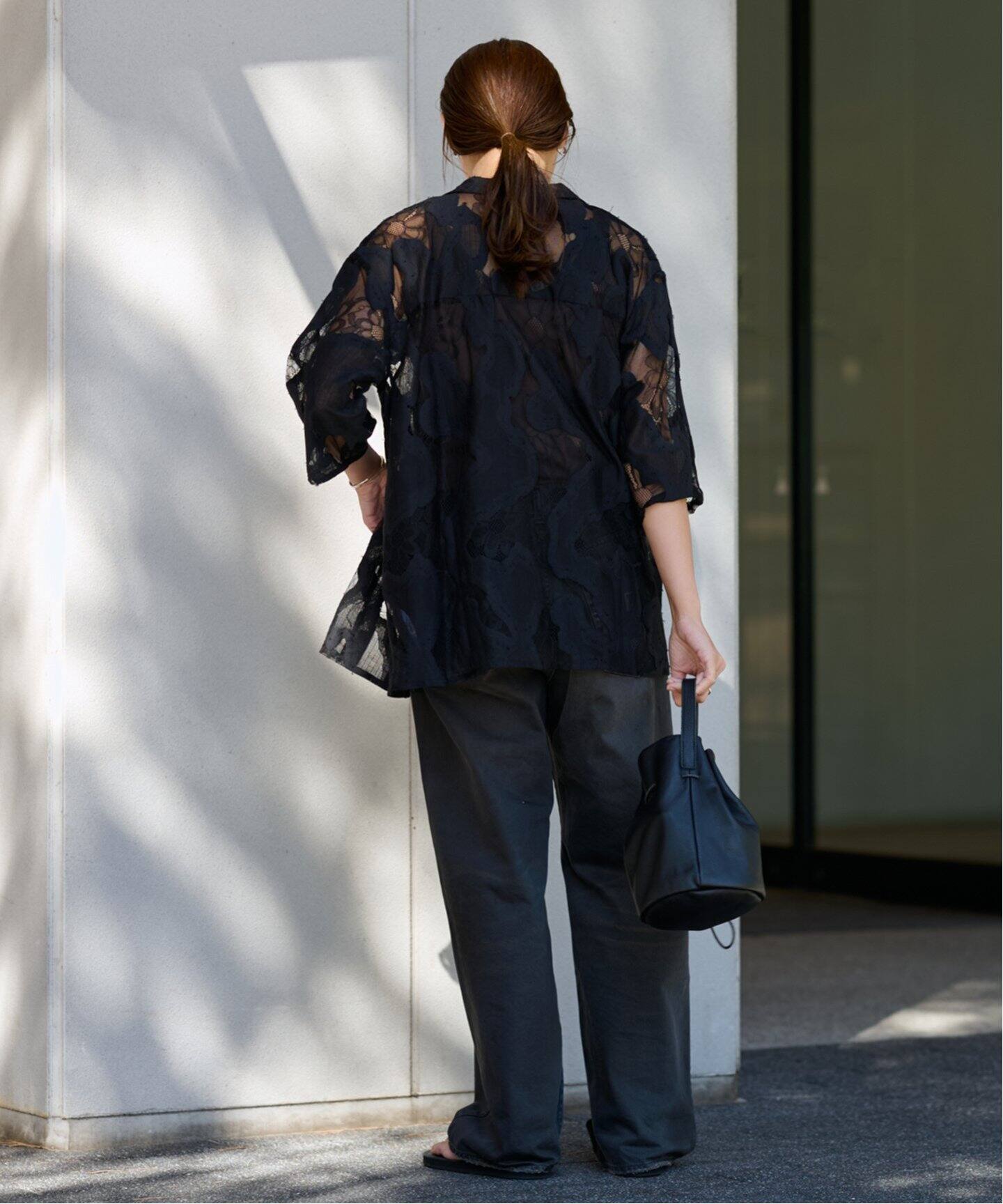 ≪追加≫ESTHE OVERSIZED SHEER LACE シャツ 2（シャツ／ブラウス
