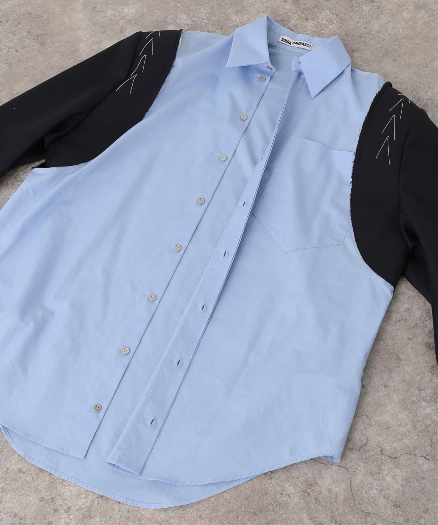 SONIA CARRASCO / ソニア カラスコ TAILORED SLEEVES SHIRT（シャツ