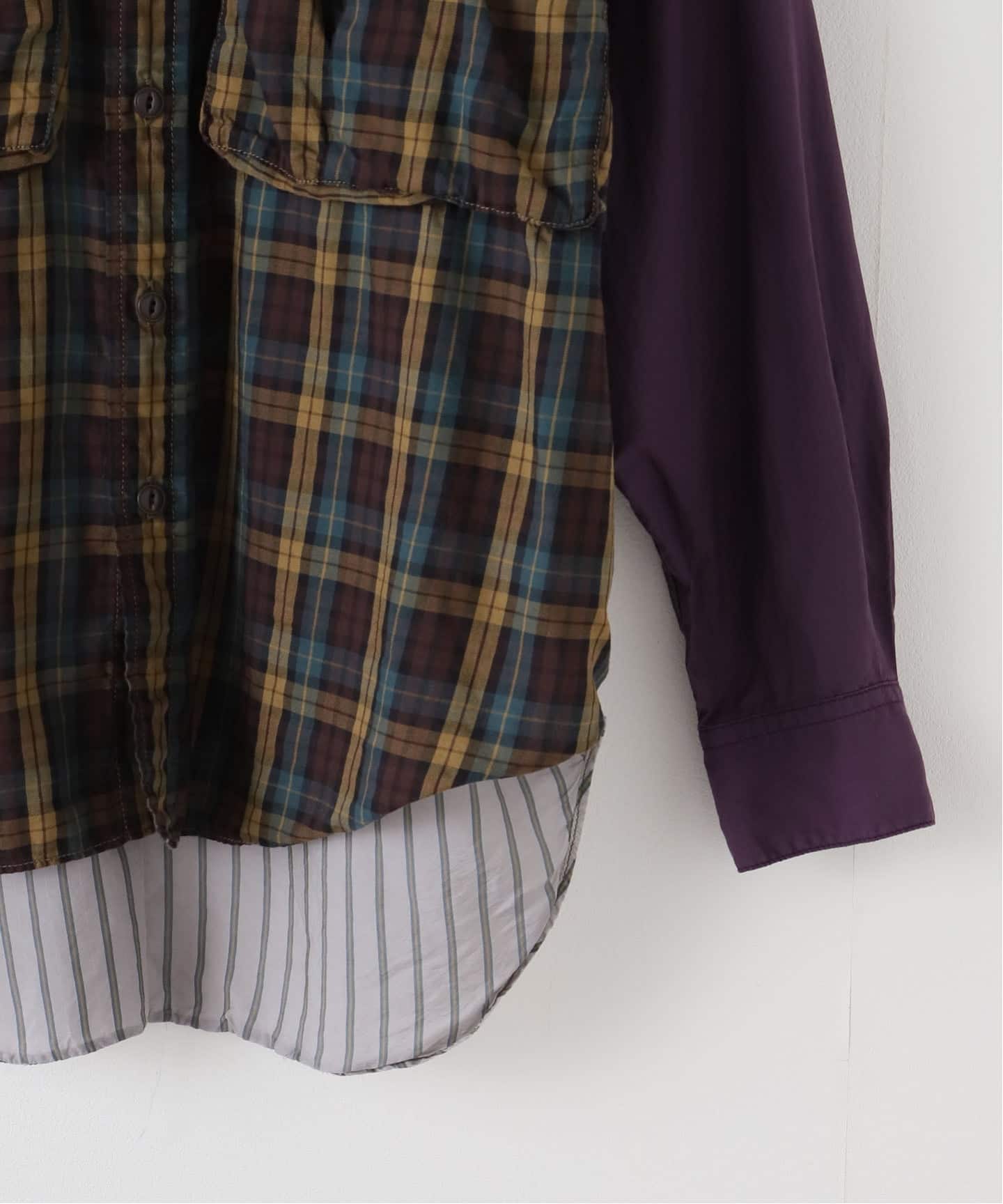 KATHARINE HAMNETT / キャサリン ハムネット MULTI FABRIC RAF SHIRT