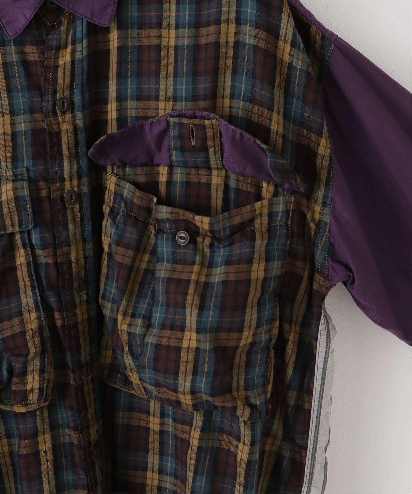 KATHARINE HAMNETT / キャサリン ハムネット MULTI FABRIC RAF SHIRT