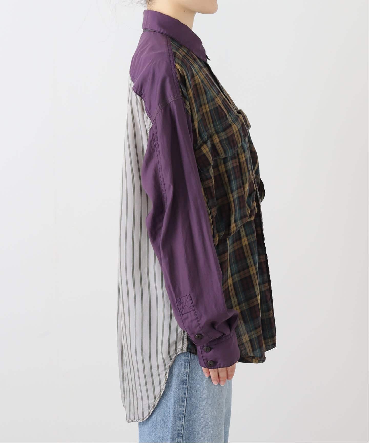 KATHARINE HAMNETT / キャサリン ハムネット MULTI FABRIC RAF SHIRT