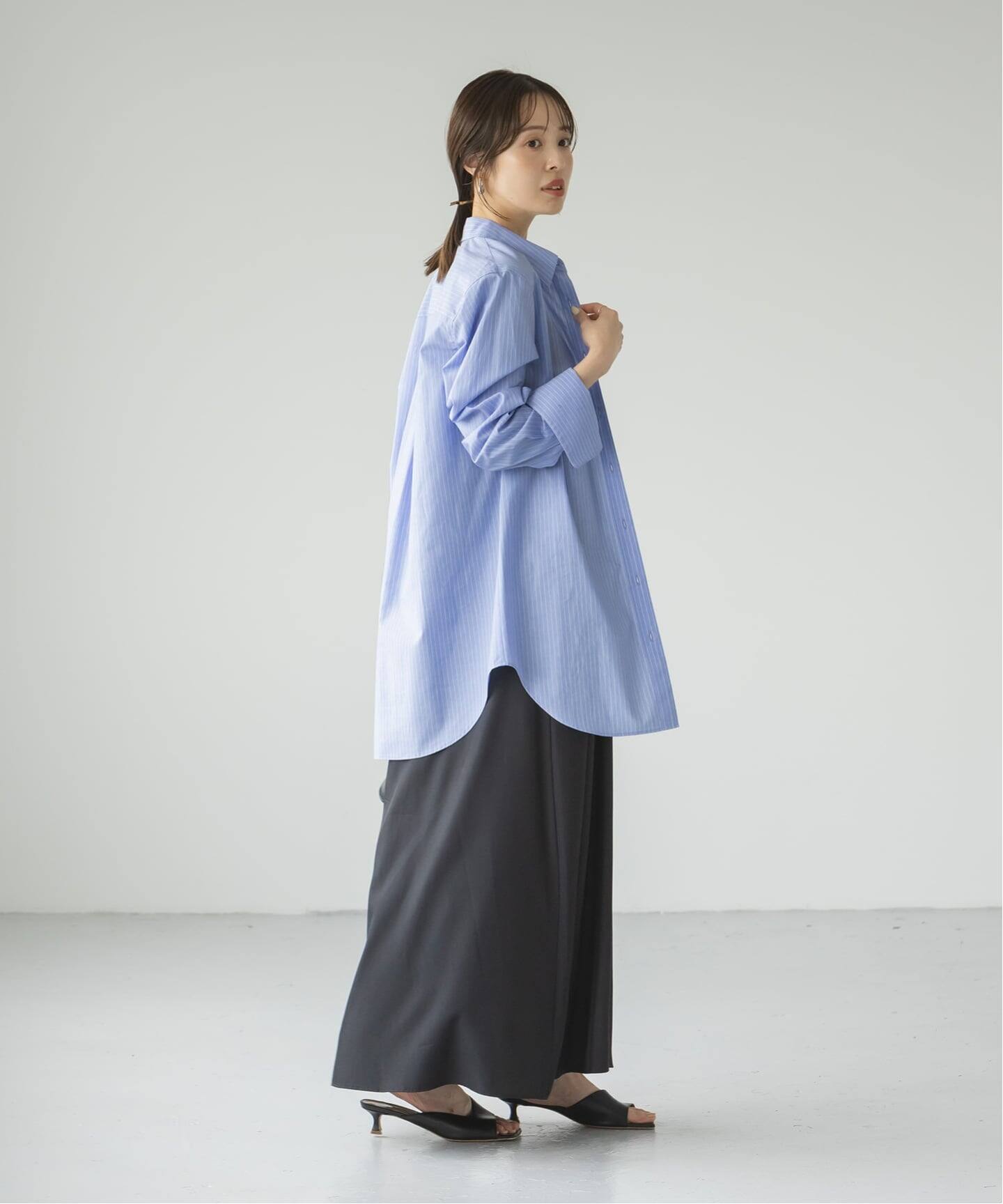 アンチクリースロングカフスシャツ（シャツ／ブラウス）｜NOBLE