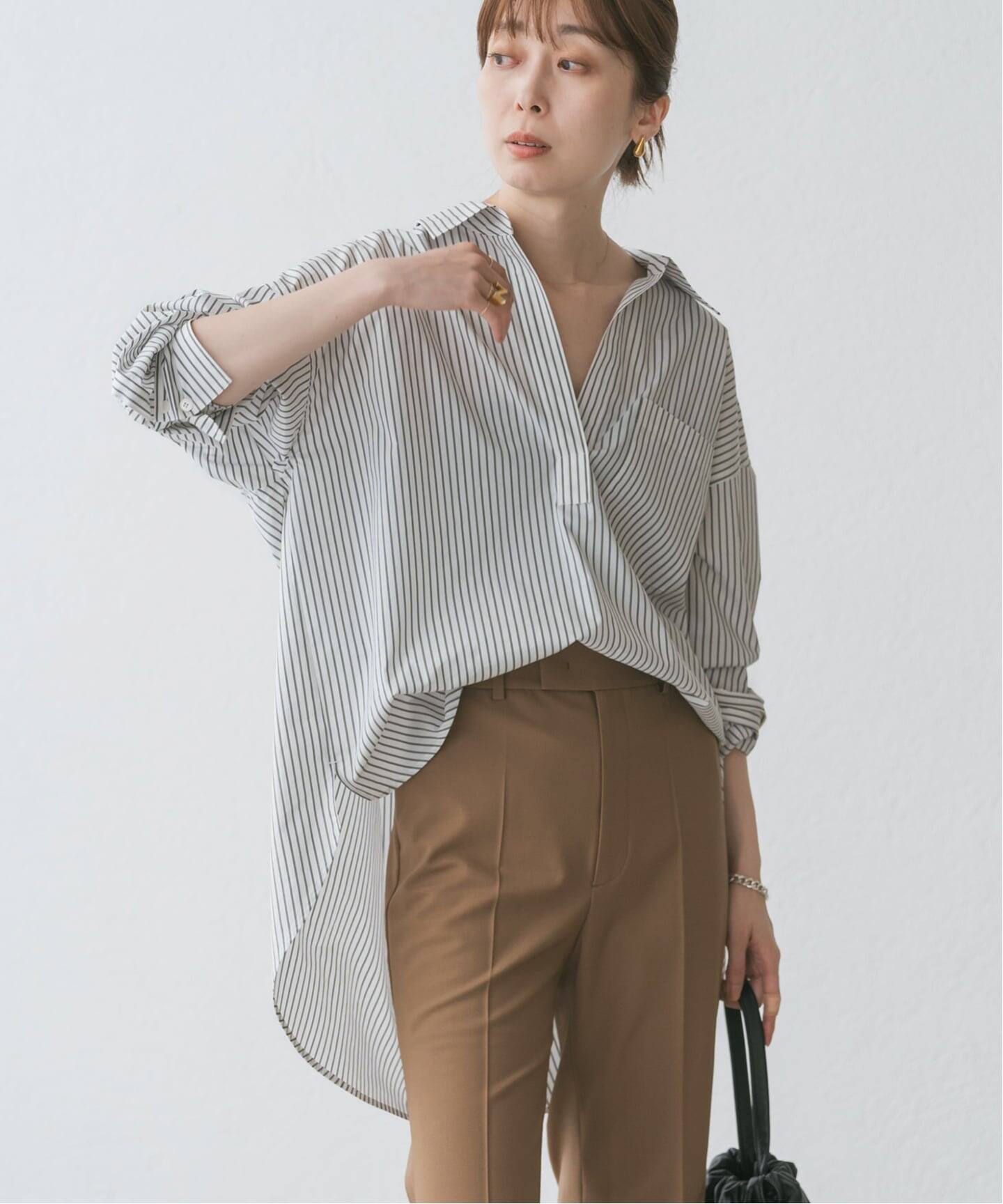 イージーケアコットンスキッパーシャツ（シャツ／ブラウス）｜NOBLE